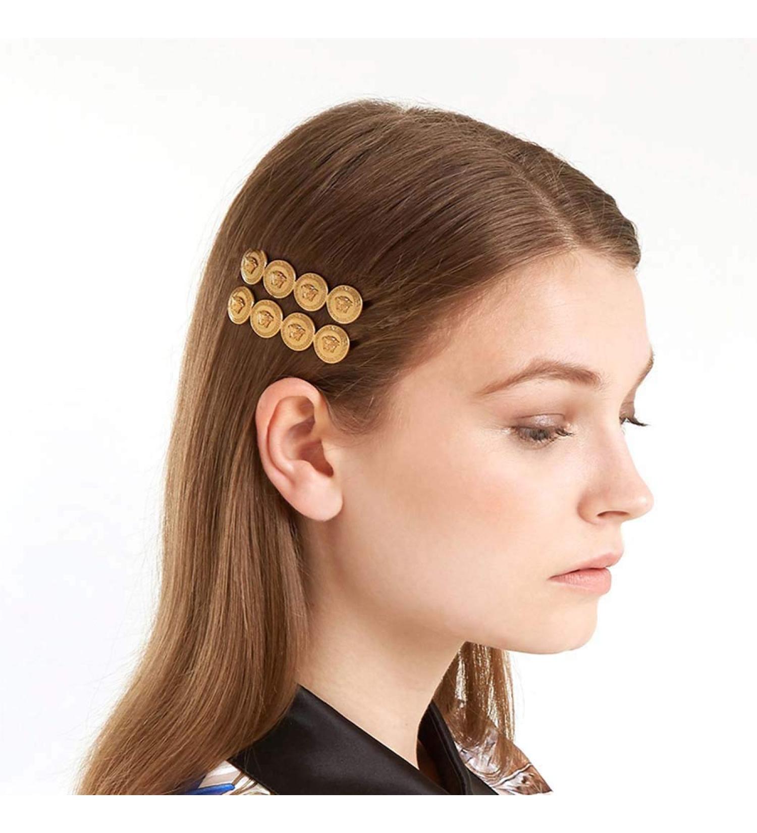 Yalice Gold Coin Bobby Pins Barrettes - Wedding Hair Accessories 2Pcs for Women & Girls - Buy Online on SooperMarket.com