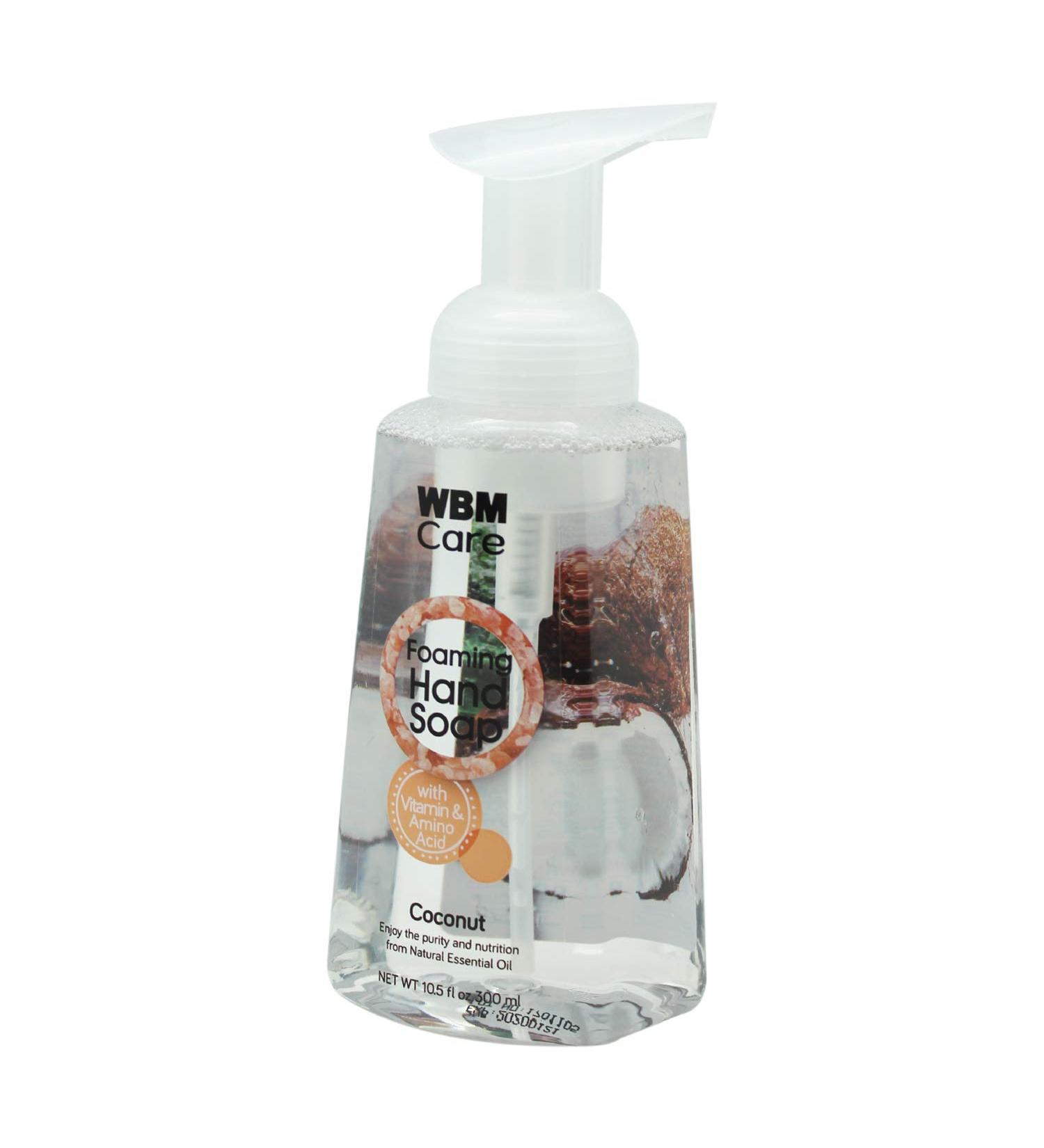 WBM Care Coconut Foaming Hand Wash with Himalayan Pink Salt - 10.5 fl oz | Natural Moisturizer for Healthy Skin | International Shipping Available - Buy Online on SooperMarket.com