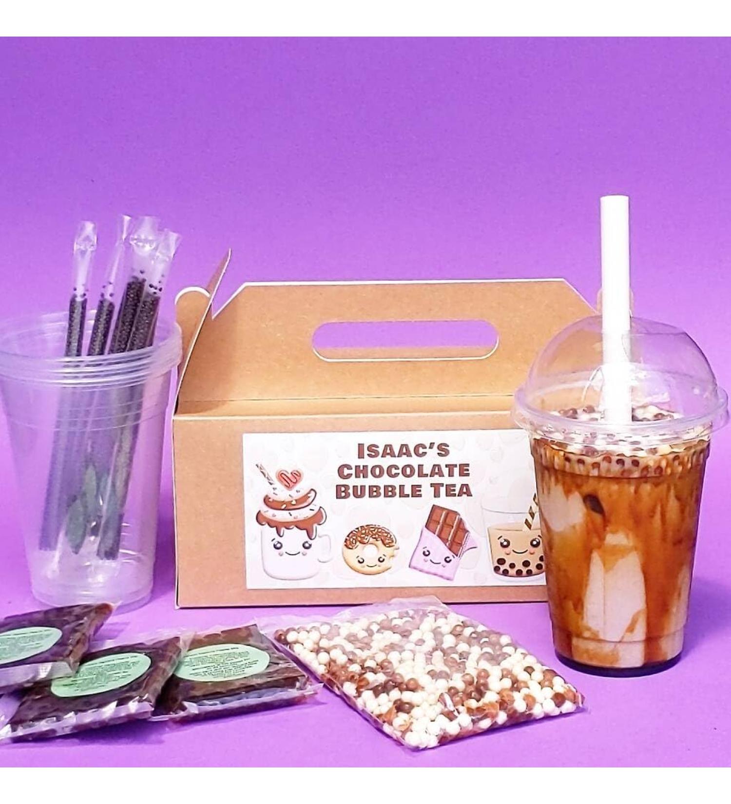 Personalised Chocolate Bubble Tea Kit - Buy Online on SooperMarket.com