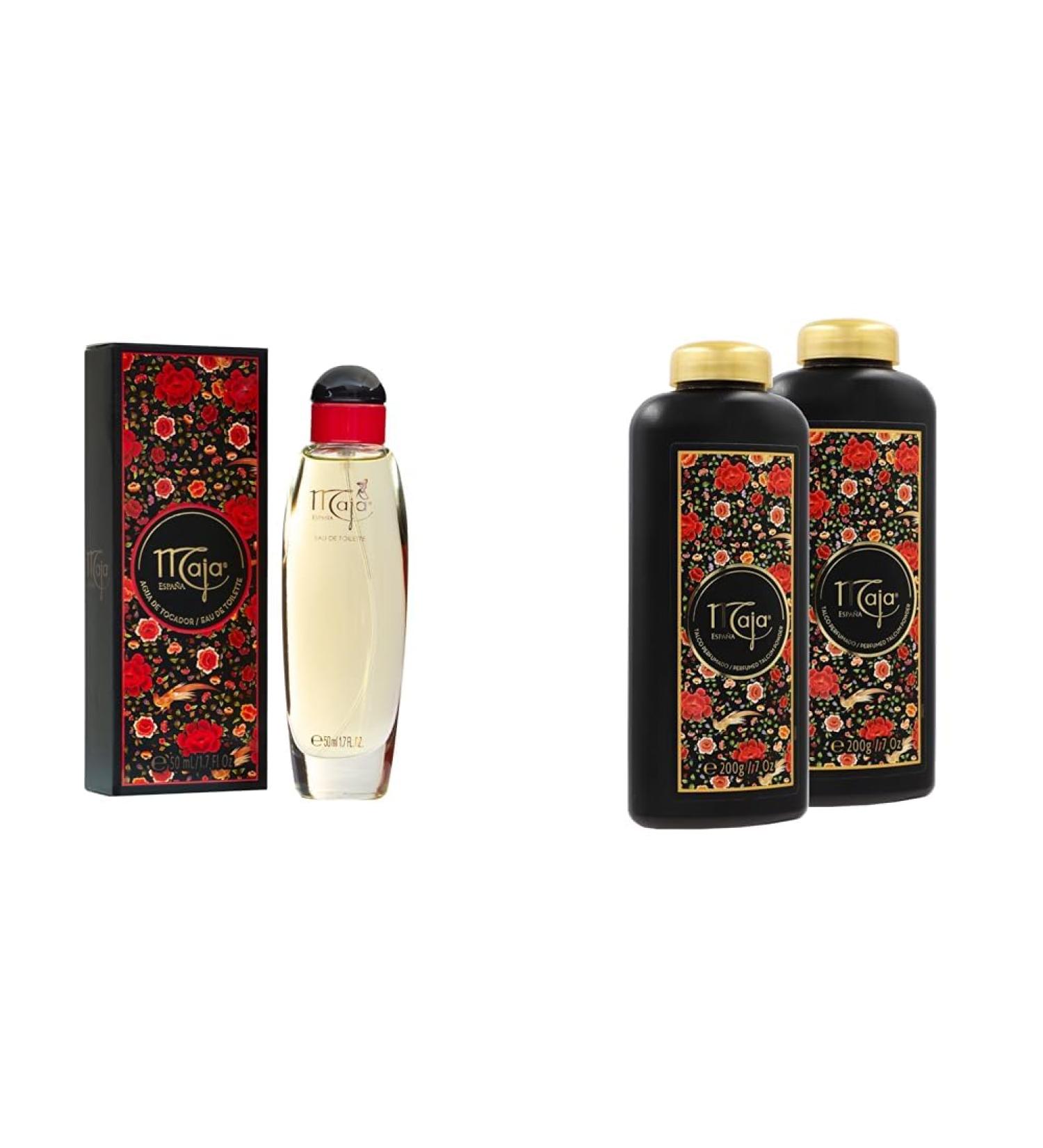 Maja Cologne Talcum Powder with Classic Oriental Scent 1.7 Oz & 2-Pack of 7 Oz Fragrance + Talcum Powder - Buy Online on SooperMarket.com