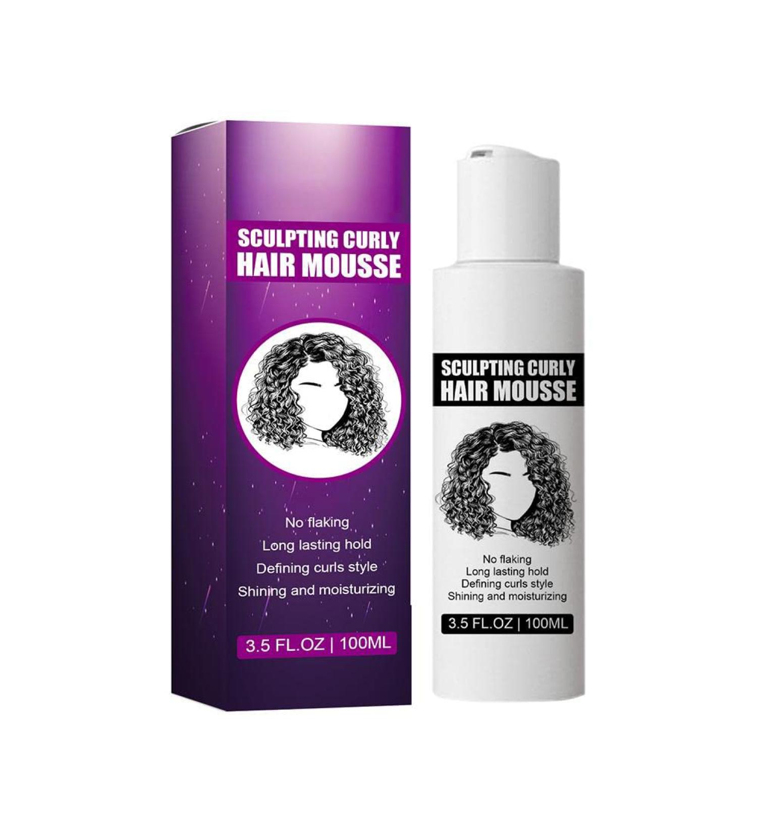 TYCIONG Curl Boost Cream Sculpting Curly Hair Mousse Curly Hair Styling Mousse Curl Mousse (100ml)