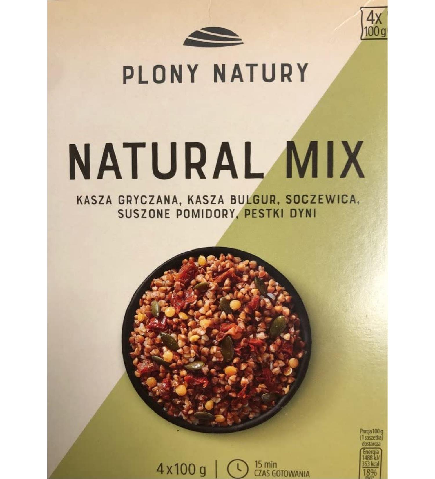 Buy 4x400g Natural Mix - Roasted Buckwheat Bulgur Groats Red Lentils Dried Tomatoes & Pumpkin Seeds | Healthy International Shipping - Buy Online on SooperMarket.com