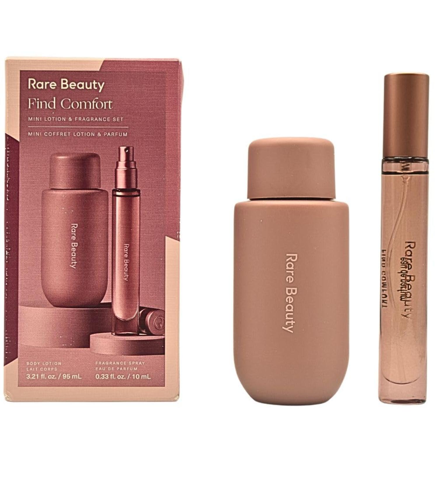 Rare Beauty Mini Find Comfort Lotion & Fragrance Set: Find Comfort Hydrating Body Lotion Mini & Find Comfort Eau de Parfum