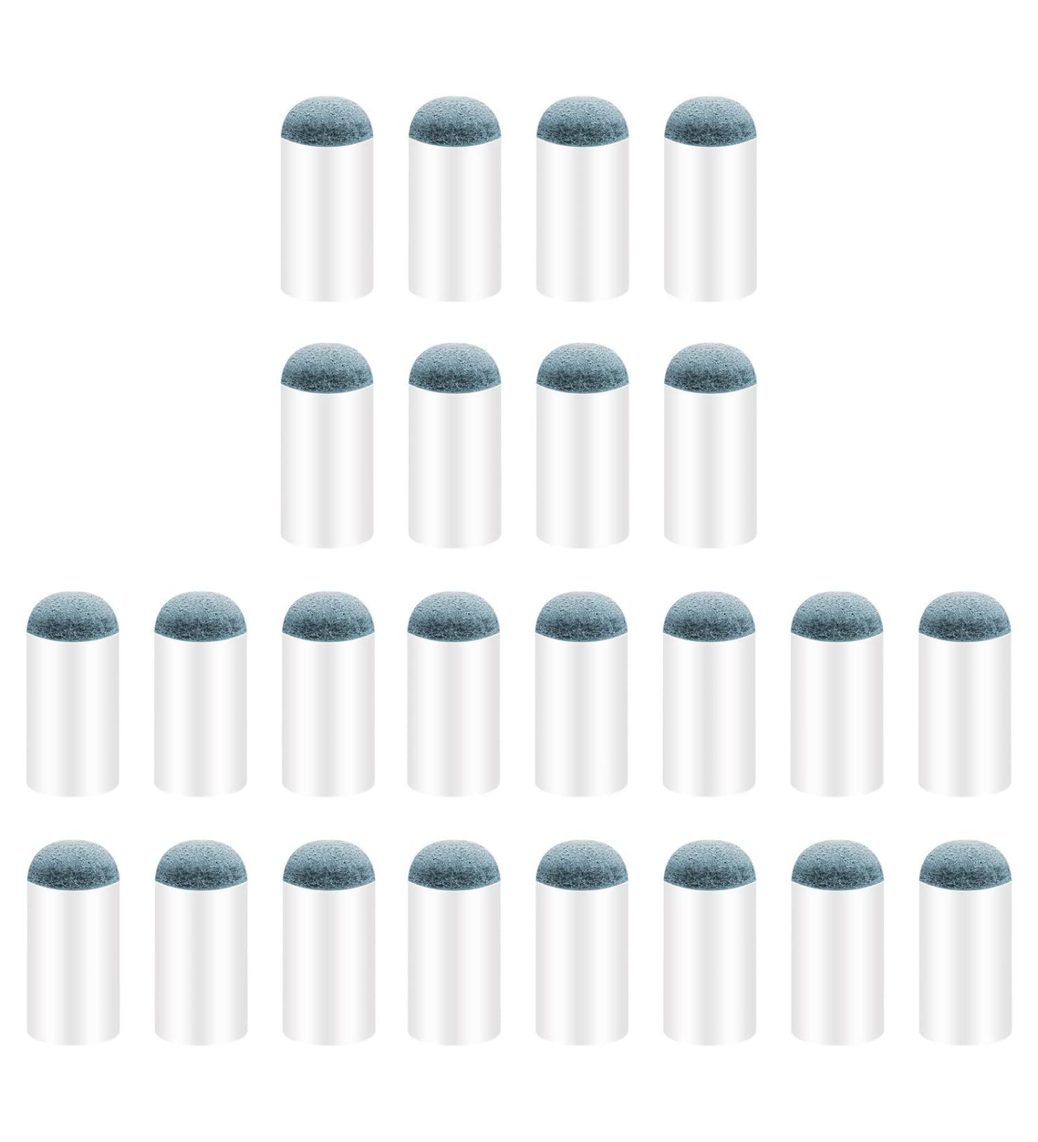 Prasacco 13mm Pool Cue Tips - 24 Pack | Slip-On Billiard Cue Tip Replacement - Buy Online on SooperMarket.com