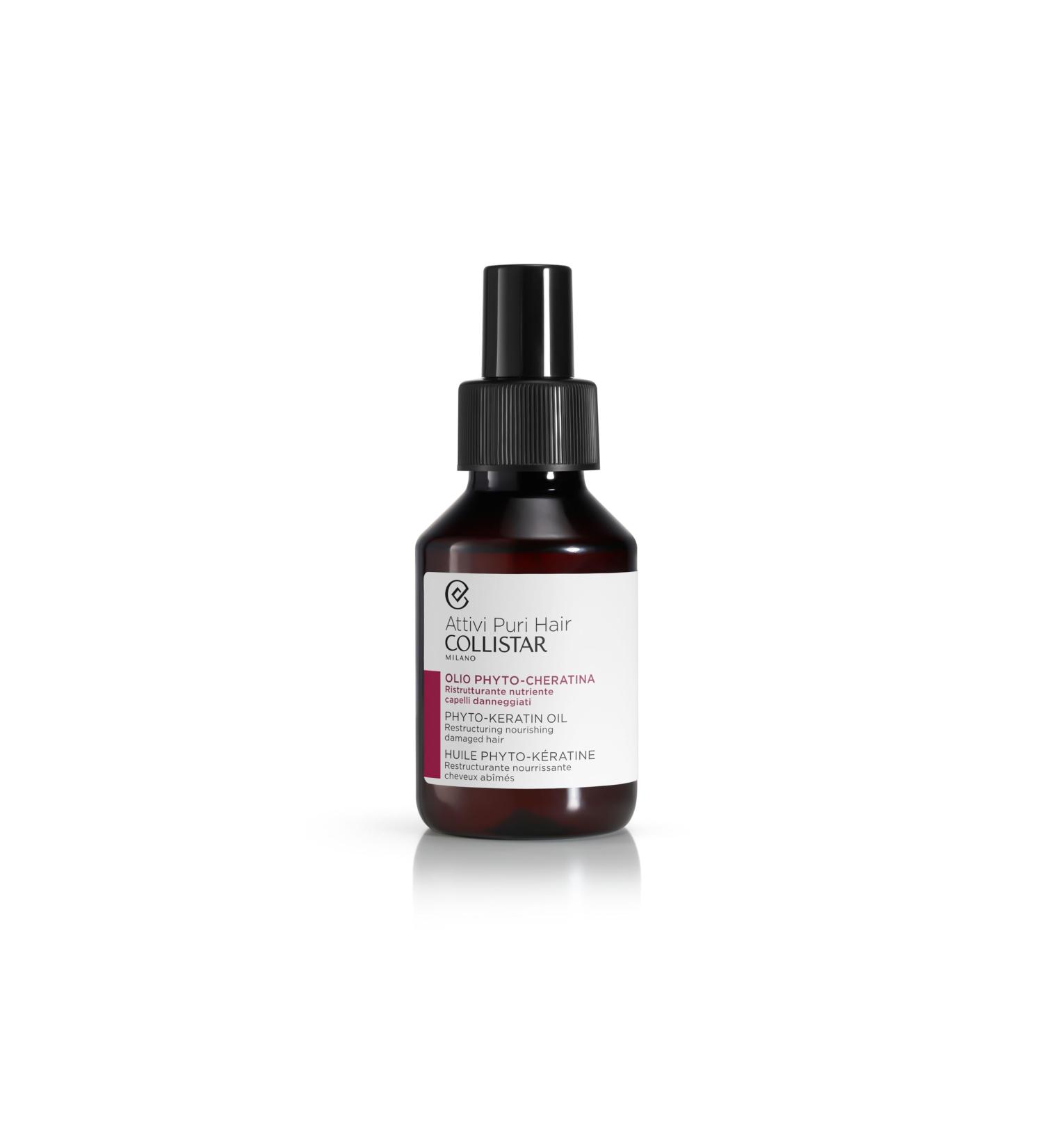 Collistar Attivi Puri Hair Phyto-Keratin Oil 100 ml (3 3 Fl Oz) 1 unit - Made in Italy
