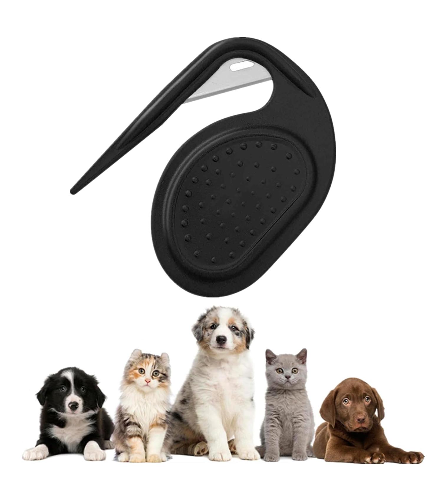 Best Knitting COMB PET - Cat & Dog Grooming Tool for Hair Removal | Knotting Comb for Cats | Pet Massage Brush (Black) - Buy Online on SooperMarket.com