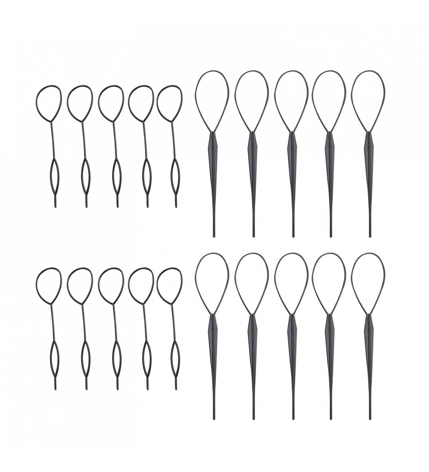 Hair Cock Twister Tool Set - DIY Hair Styling Accessories for Braids Ponytails & French Braids | 10 Pairs of Hair Pull Pins - Buy Online on SooperMarket.com