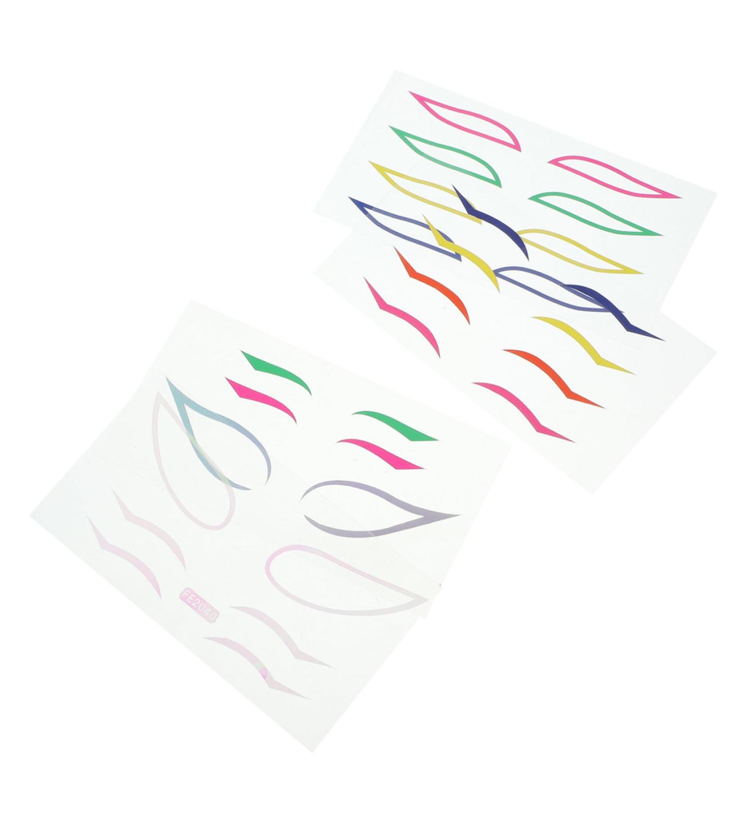BELLIFFY 4sets Beauty Eyeliner Decal Stage Performance Sticker Reusable Eyeliner Sticker - Buy Online on SooperMarket.com