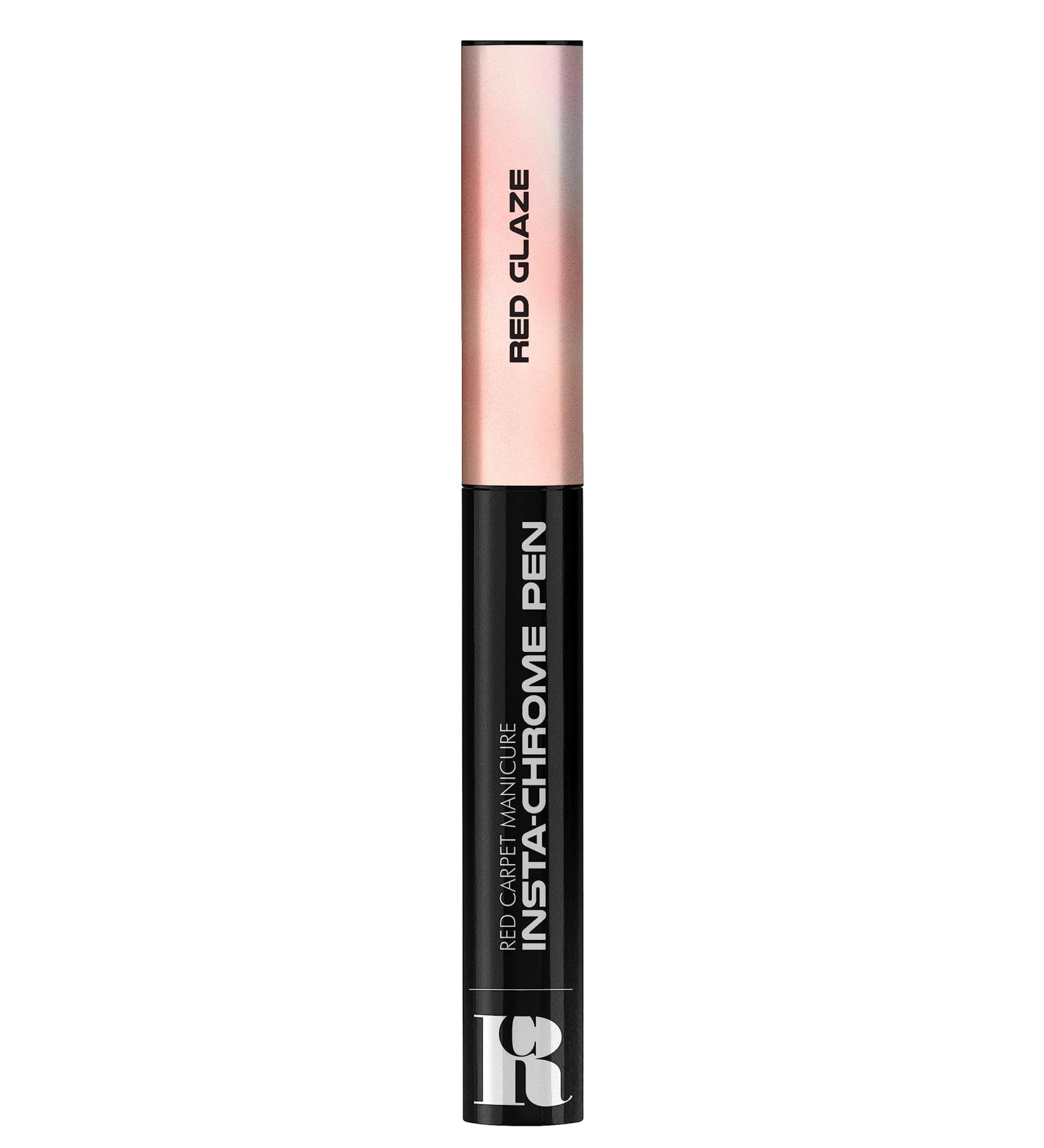 Red Carpet Manicure Insta-Chrome Pen for Mirror Nails | Easy Rub-On Application | Multiple Looks Over Light & Dark Colors | Red Glaze | 0.02 Oz. - Buy Online on SooperMarket.com