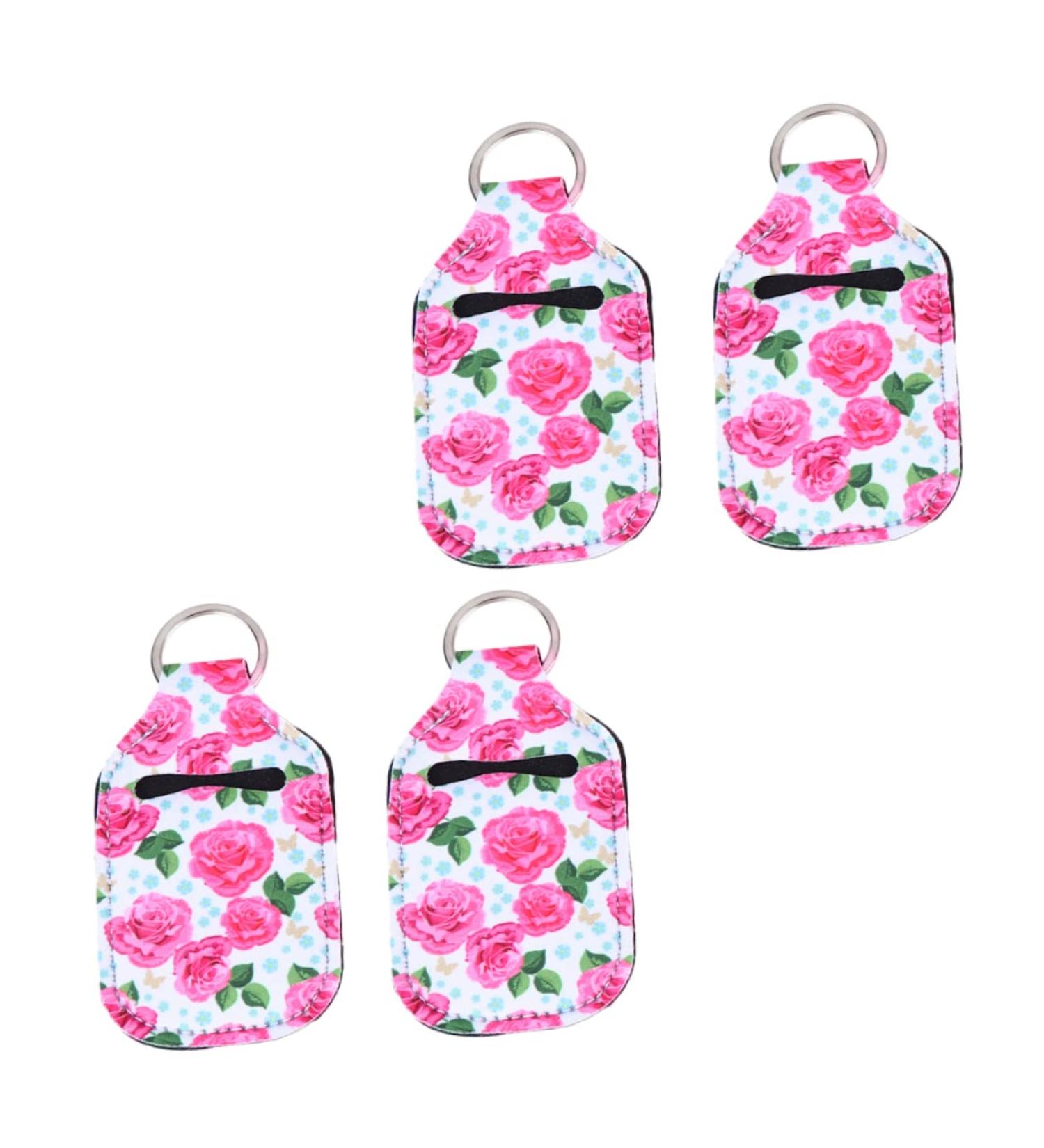 PLAFOPE Mini Spray Bottle Set - Keychain Cover - Travel Chapstick Holster - Neoprene Holder - 4pcs - Buy Online on SooperMarket.com