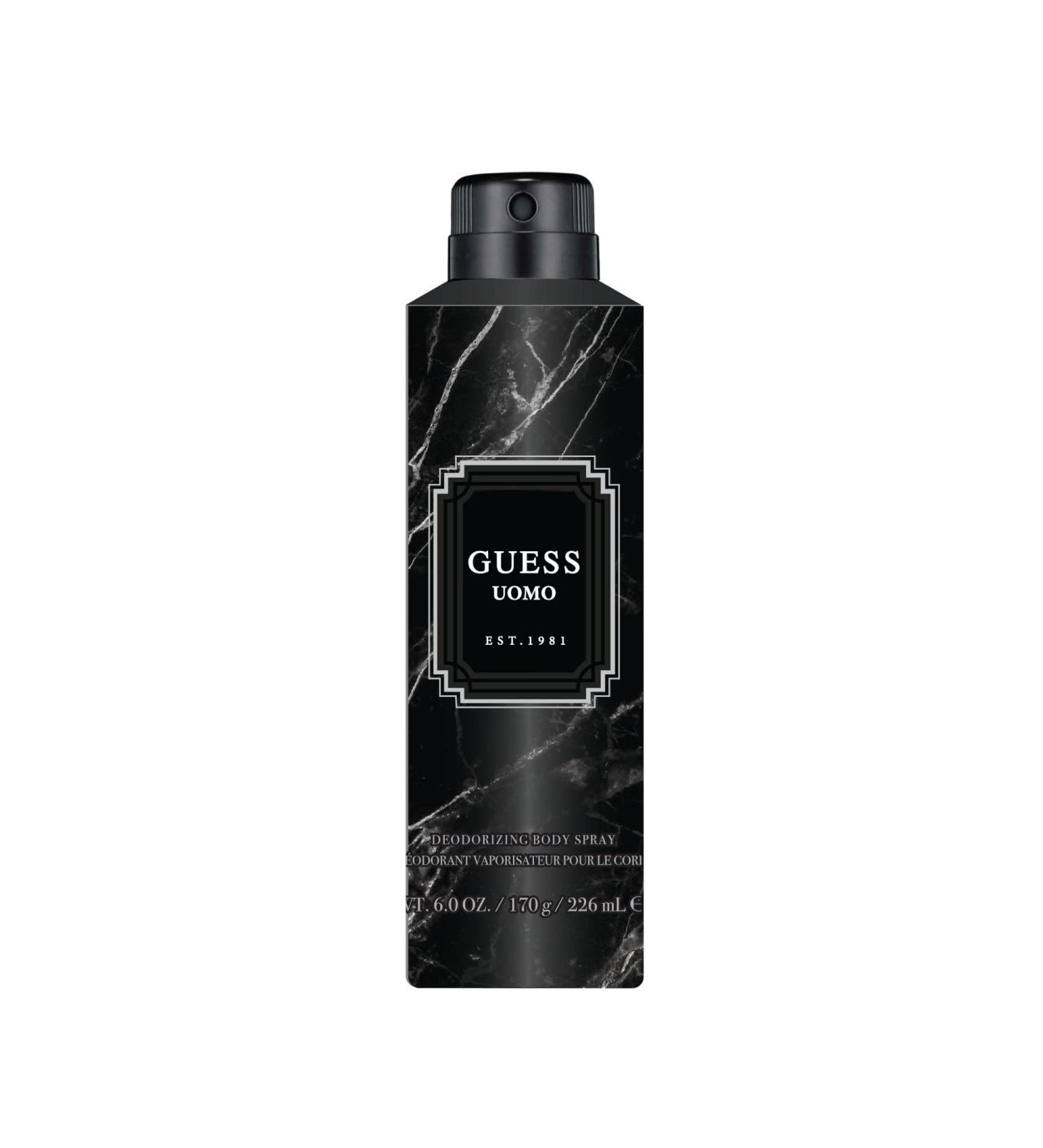 Guess UOMO Deodorizing Body Spray For Men, 6.0 Oz.