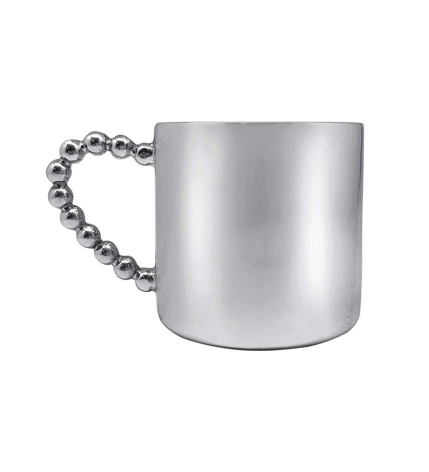 MARIPOSA String of Pearls Baby Cup  Silver