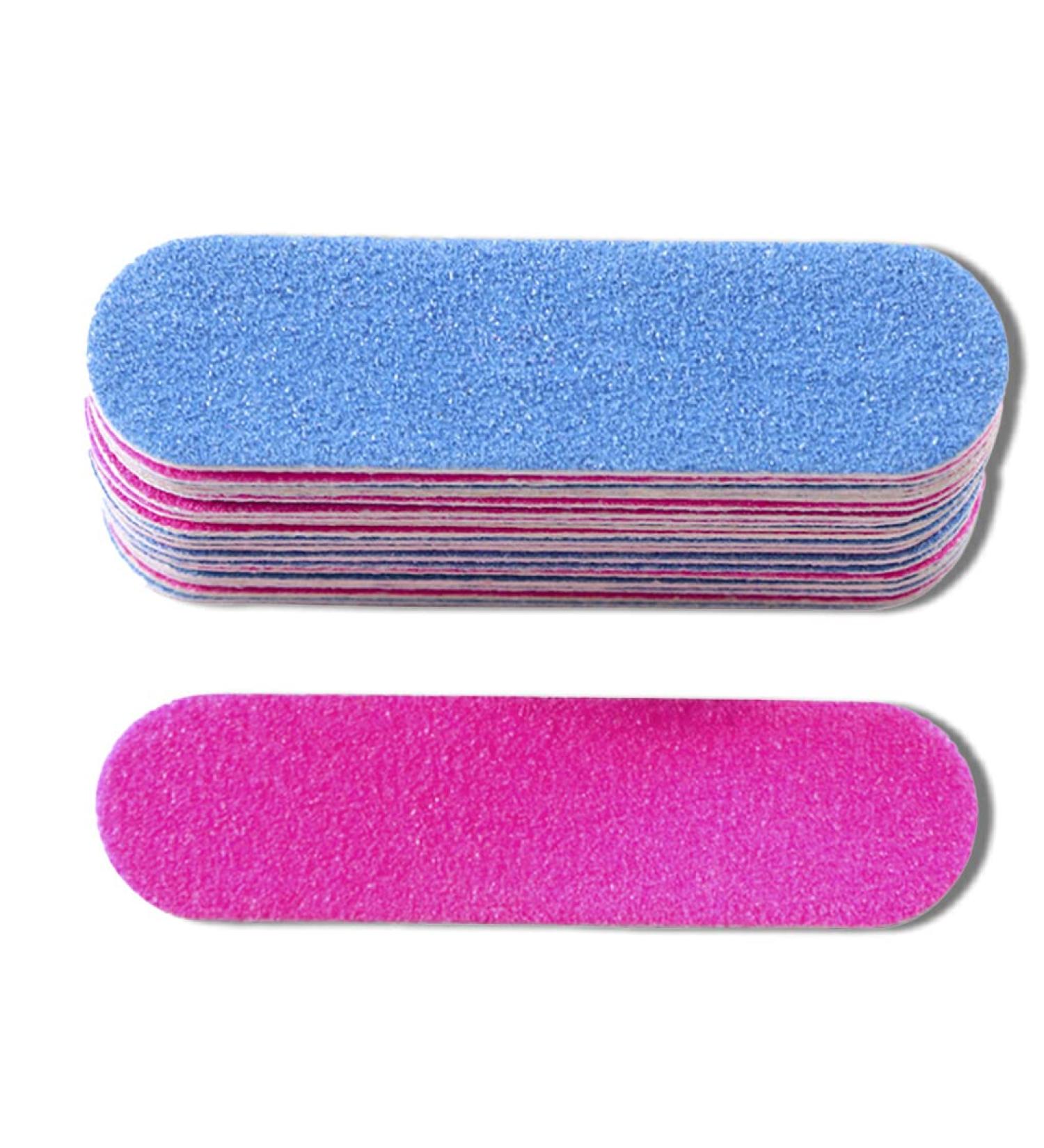 Dajidafu 100 Pieces Sandpaper Nail File Lightweight Wear-resistant Double Sided Crystal Polishing File Cosmetic Pedicure Manicure - Buy Online on SooperMarket.com