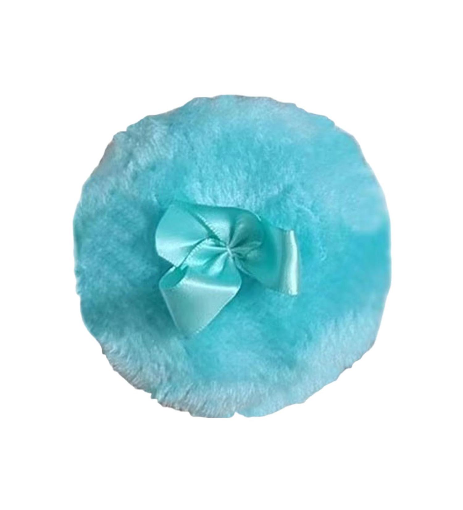 Body Powder Puff - Ultra Soft Round Face Body Powder Puff with Ribbon Bow - Body Powder Applicator for Baby Kid Adult Makeup Tool for Home & Travel Blue - Buy Online on SooperMarket.com