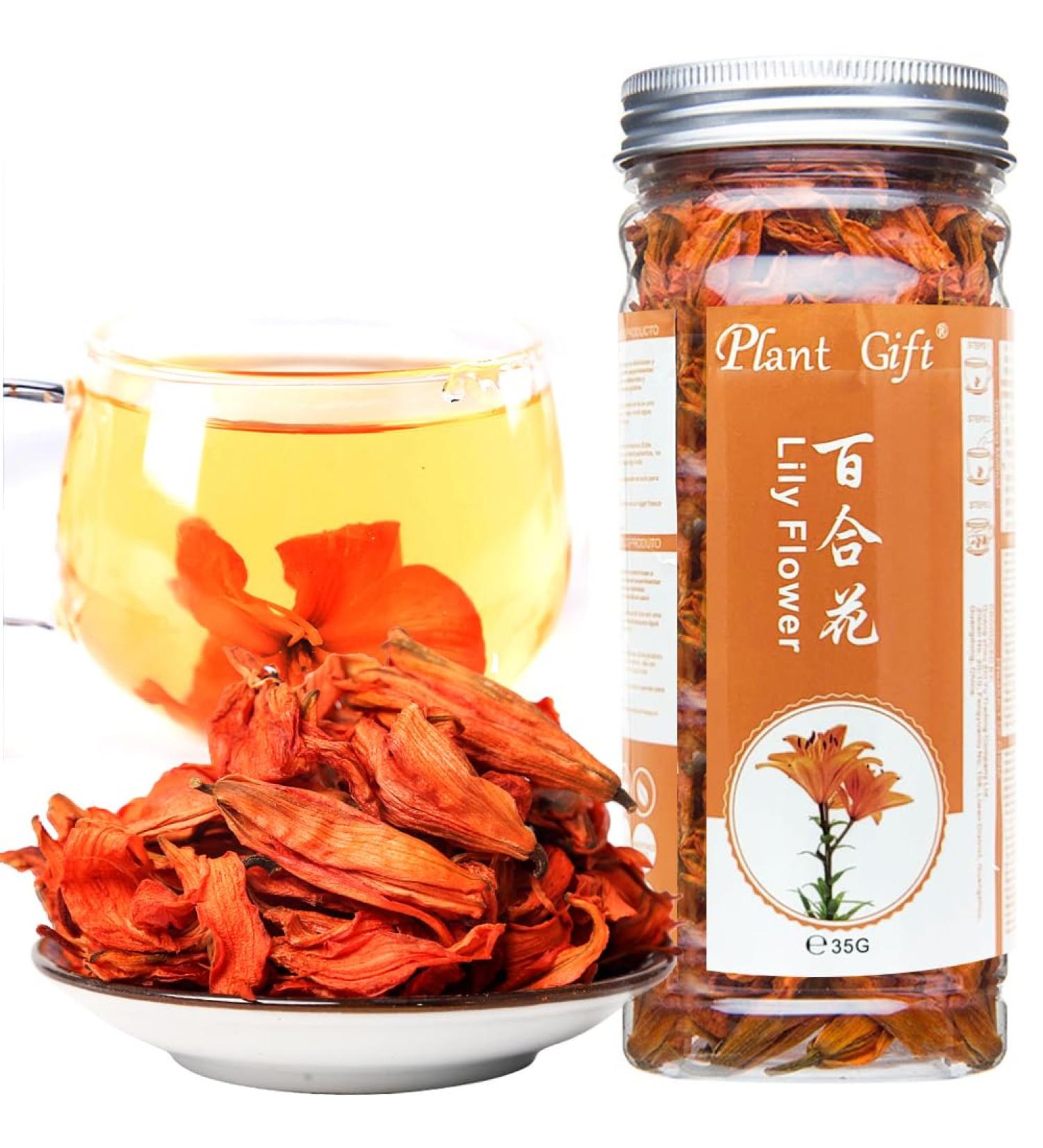 100% Pure Natural Lily Tea - Organic Dried Premium Lilies 35g | Health Benefits & International Shipping - Buy Online on SooperMarket.com