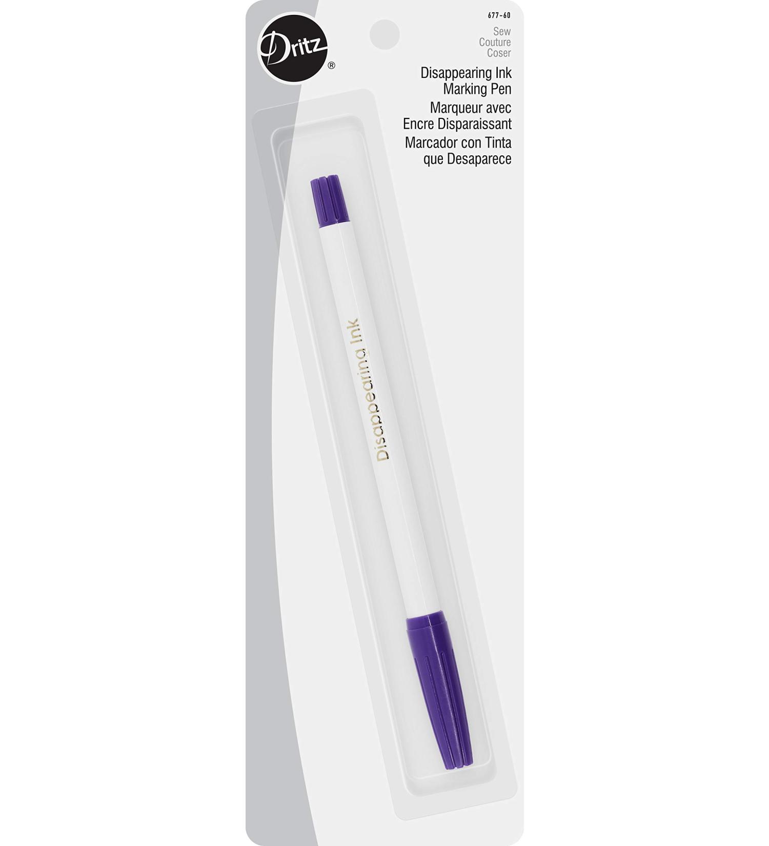 Dritz 677-60 Disappearing Ink Marking Pen - Purple - 8.75 x 2.88 x 0.63 inches - Buy Online on SooperMarket.com