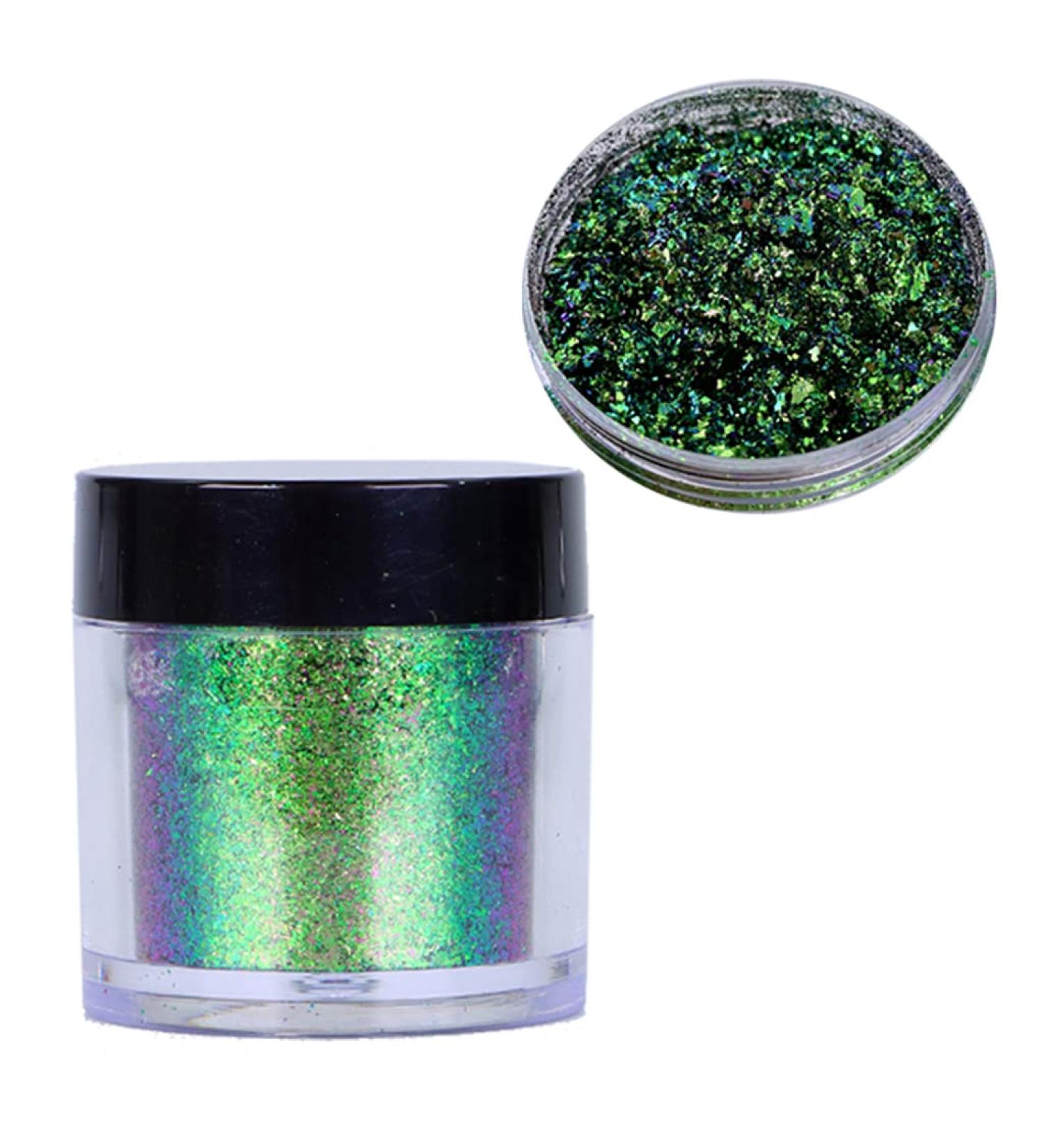 For Aurora Nail Powder Colorful Coarse Cloud Brocade Powder Handmade Face Body Makeup Nail Decoration Supp HY-71 Purple-Golden 8 - Buy Online on SooperMarket.com