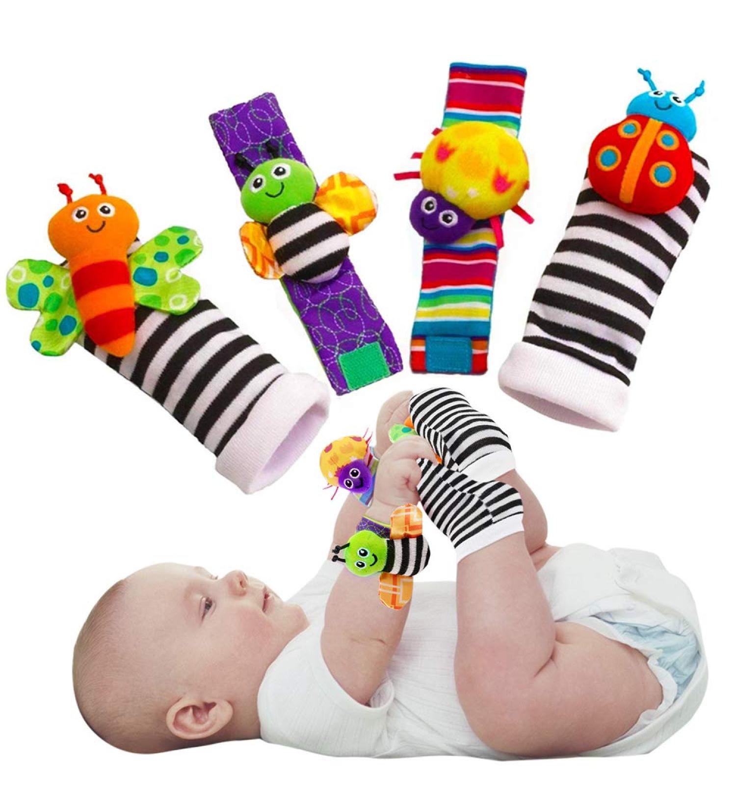 Baby Rattle Socks: Developmental Toys for 3-12 Months Old, Boy/Girl Learning Toy - Buy Online on SooperMarket.com