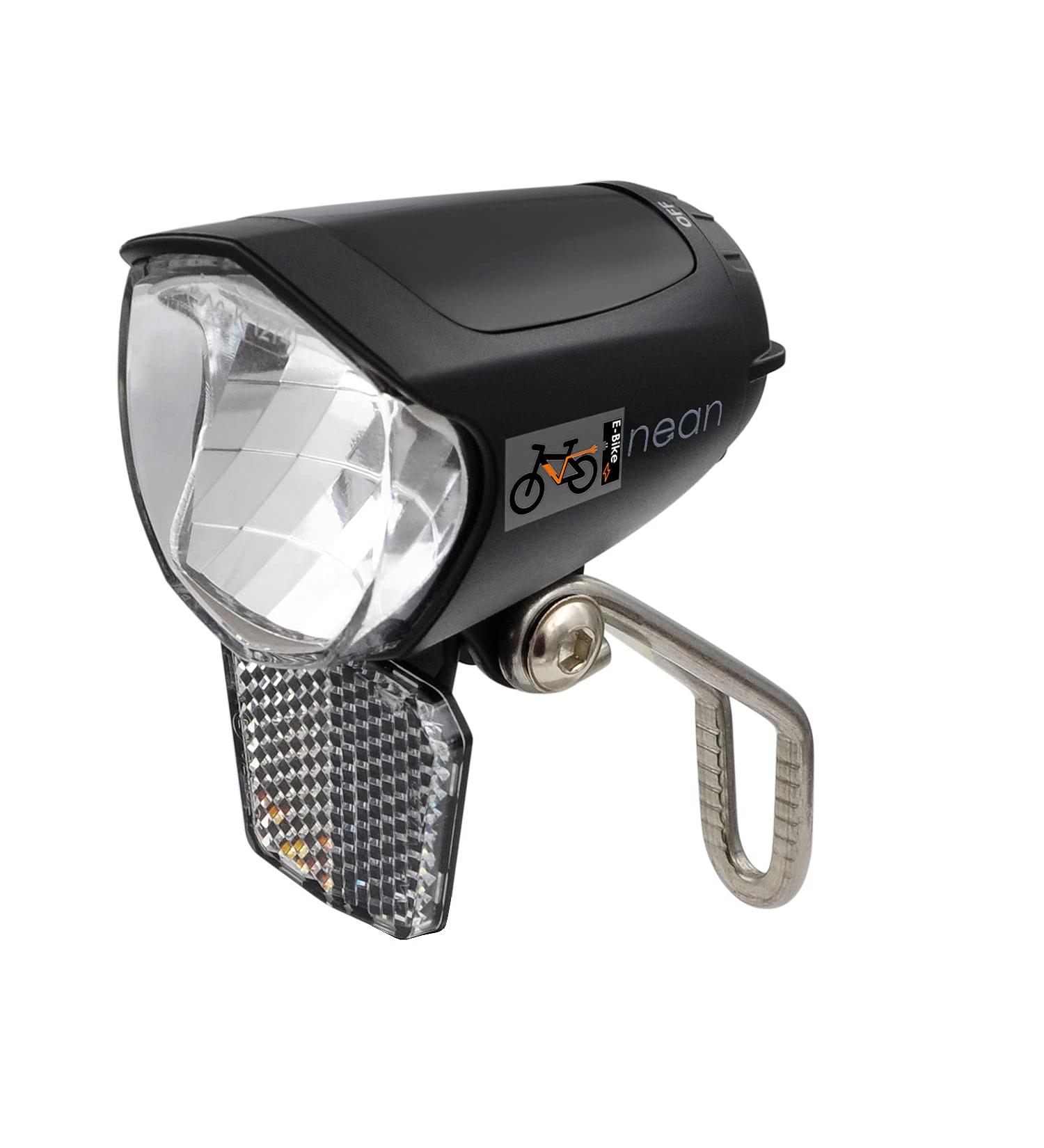 NEAN E-Bike LED Bicycle Light 70 Lux with Reflector & StVZO Approval | Front Headlight with Aluminum Cooling Plate - Buy Internationally - Buy Online on SooperMarket.com