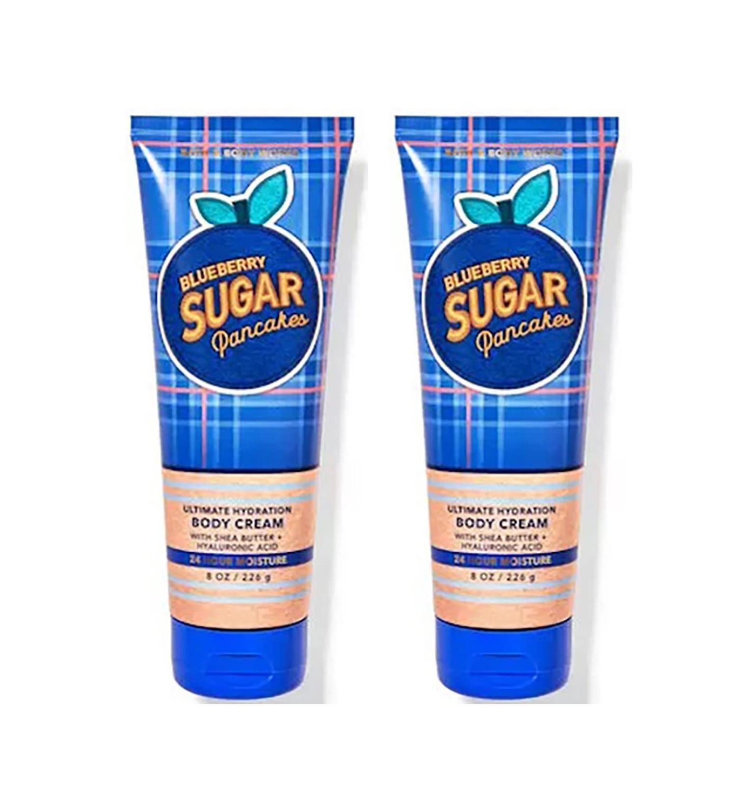 Bath & Body Works Blueberry Sugar Pancakes Ultimate Hydration Cream For Women 8 Fl Oz 2- Pack (Blueberry Pancakes) 16 Ounce