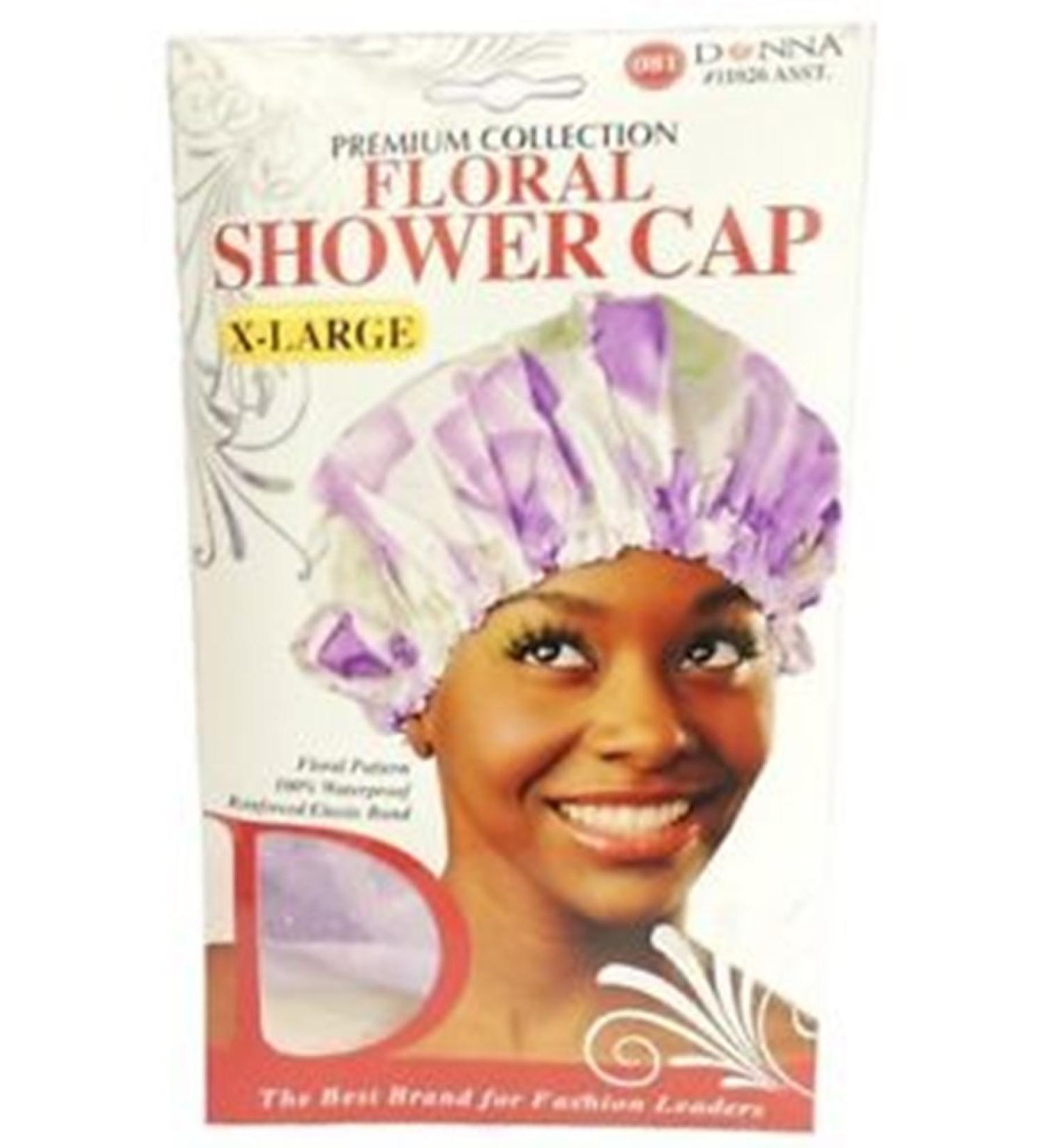 Donna's Premium Floral Shower Cap X-Large (Random Colors)