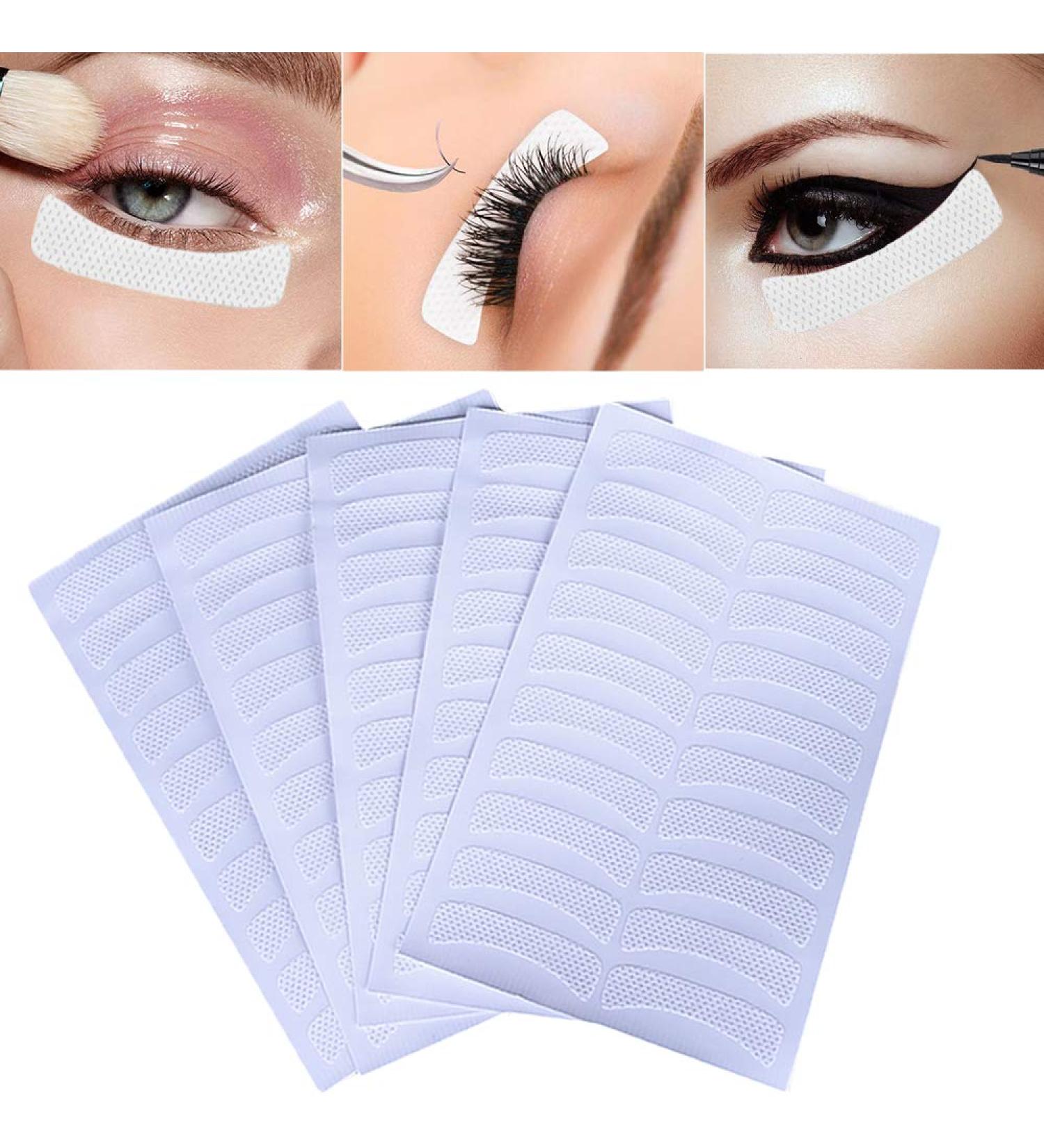 200PCS Kalolary Eyeshadow Shields & Eyelash Pads - Disposable Makeup Stencils for Extensions, Perming, Tinting - Buy Online on SooperMarket.com