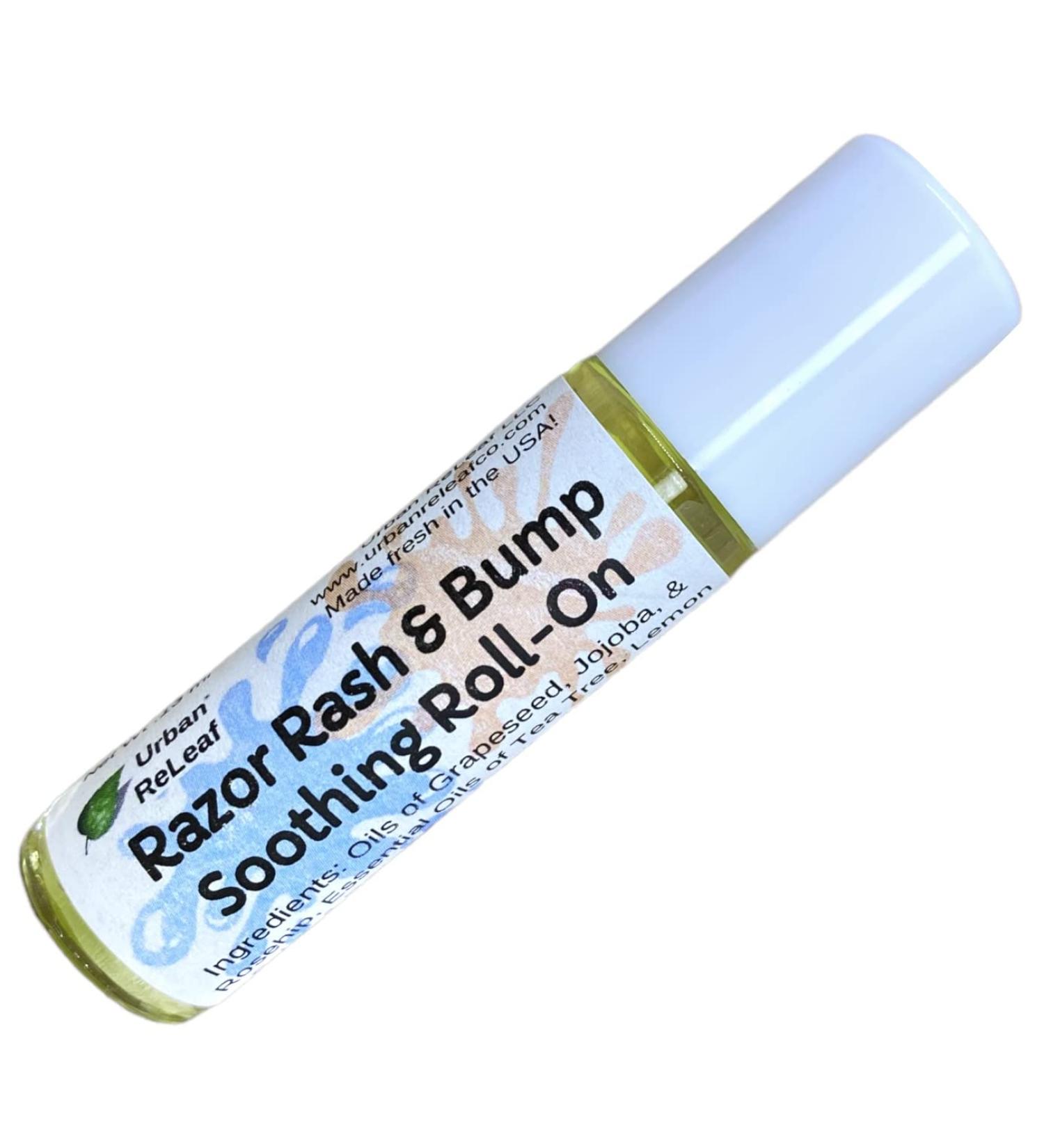 Urban ReLeaf Razor Rash Bump Soothing Roll-On - Natural Vegan Solution for Ingrown Hair, Redness, and Itchiness on Face, Neck, Bikini Line, and Body - Buy Online on SooperMarket.com