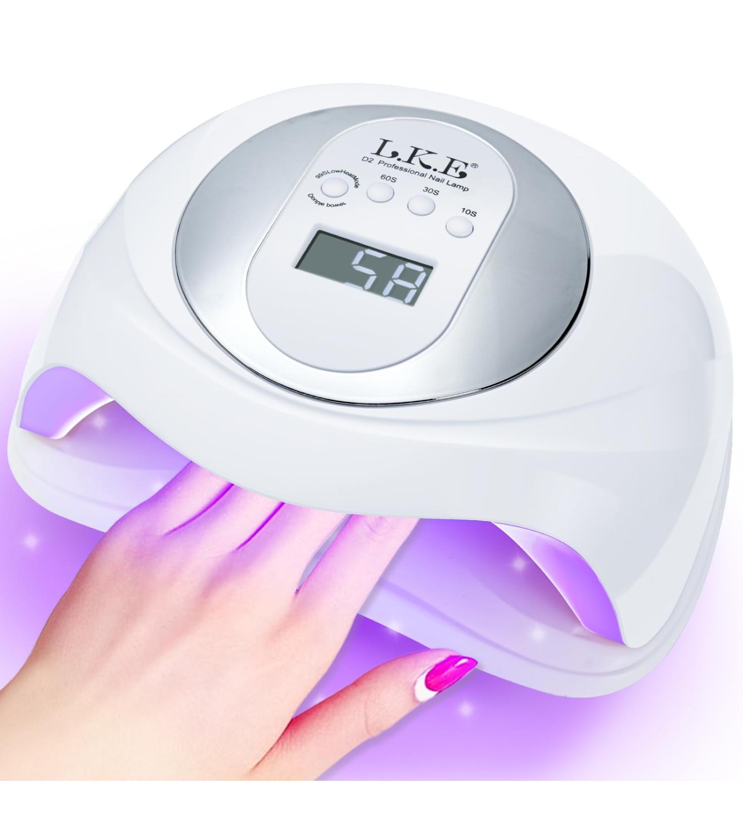 UV Nail Lamp Gel Nail Lamp Nail Dryer 180W Professional UV LED Nail Lamp UV Lamps for Gel Nails with Automatic Sensor/4 Timer Setting UV LED Nail Lamp Curing Lamp for Home Salon 23*11-White - Buy Online on SooperMarket.com