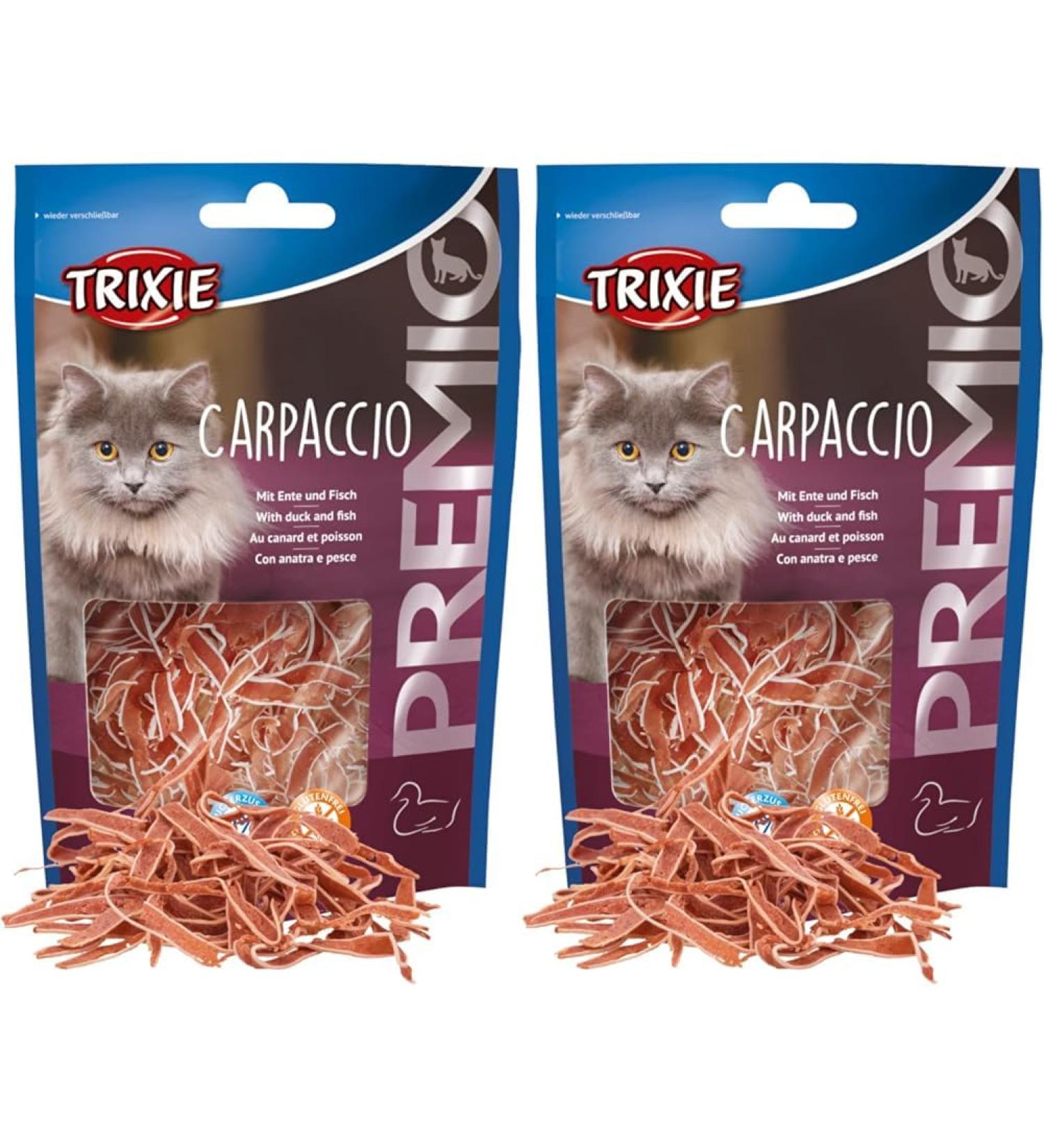 Buy TRIXIE Premio Carpaccio Cat Treats - Gluten-Free Sugar-Free Protein-Rich (20g Pack of 2) | International Shipping - Buy Online on SooperMarket.com