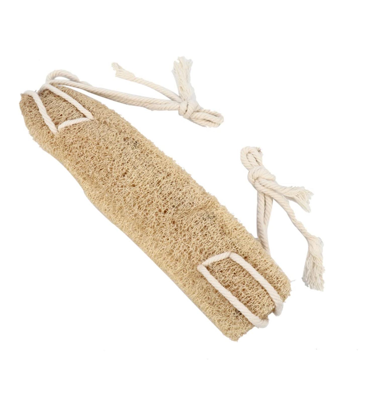 Beavorty Loofah Bath Towel & Body Scrubber - Exfoliating Shower Strap for Smooth Skin | Travel-Friendly Natural Back Scrubber - Buy Online on SooperMarket.com