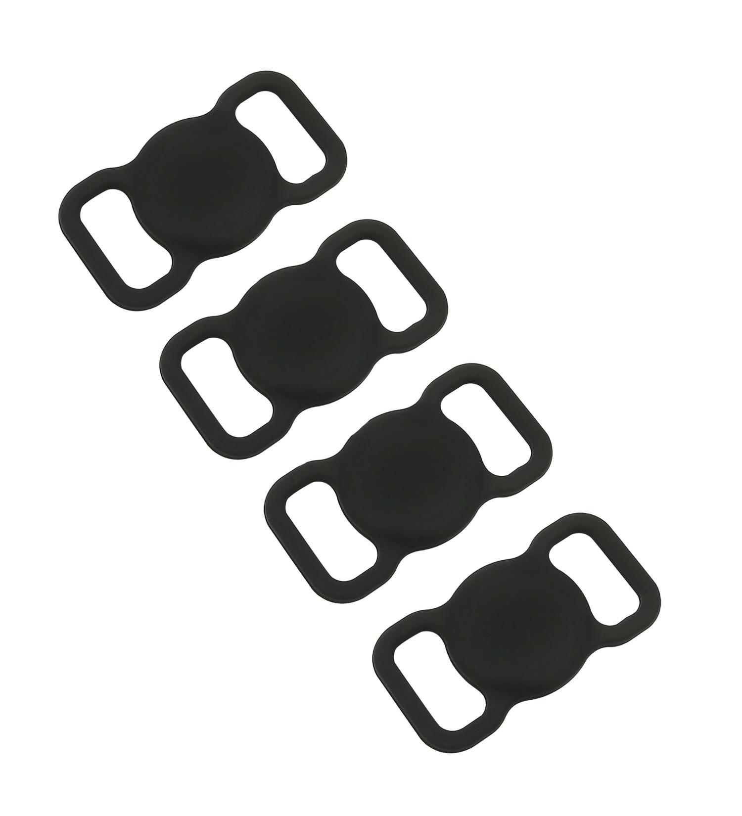 Vagocom 4 Pack Pet Collar Holder for Apple Airtag GPS Anti-Lost Silicone Tracker Case for Dog Cat Collar Holder Protective Case for Air Tag(Black) - Buy Online on SooperMarket.com