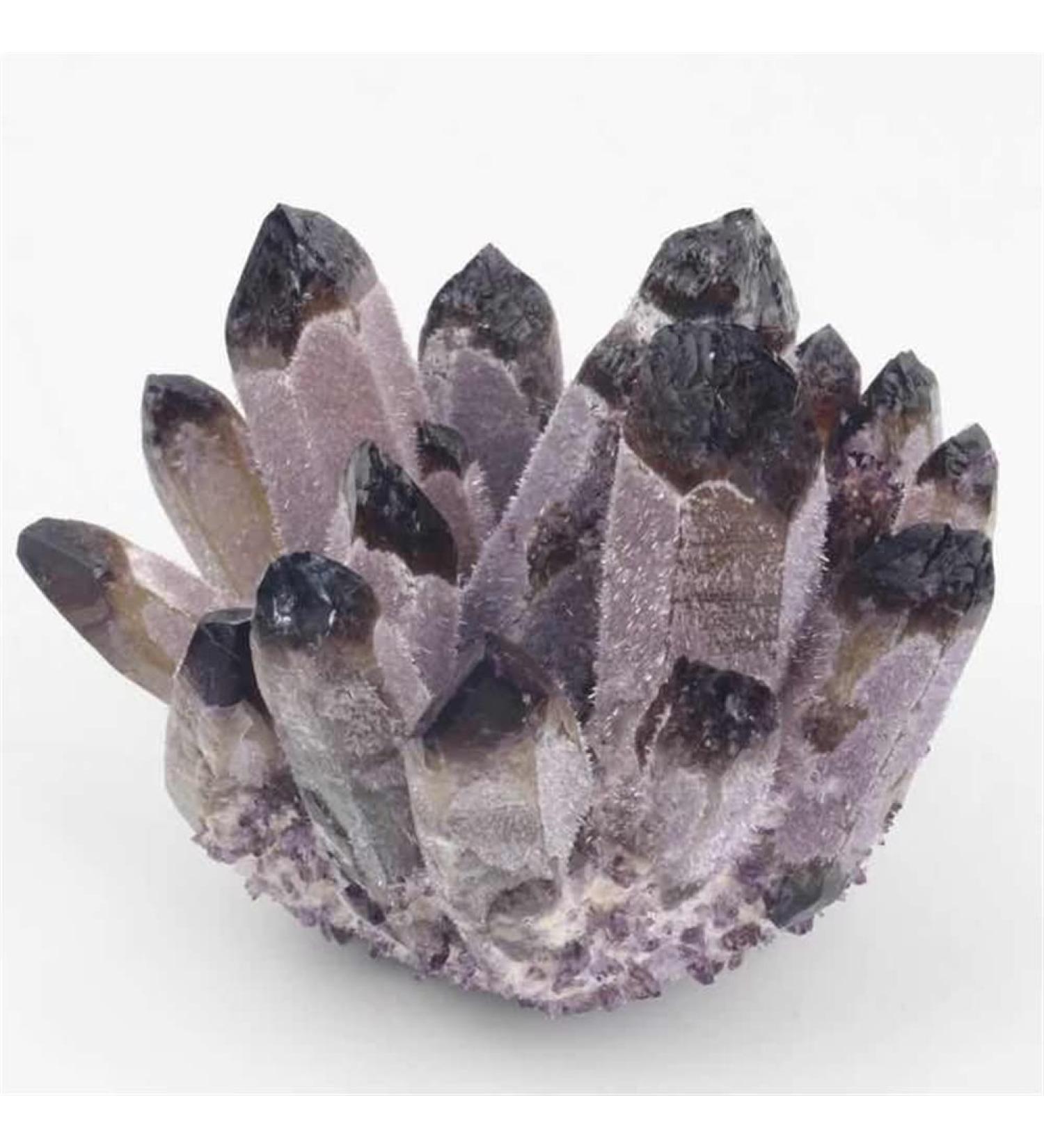 Natural Purple Phantom Quartz Stone Cluster Crystals Ornament 500g-650g 1pc HOMEZHOU 1PC 500g-650g - Buy Online on SooperMarket.com