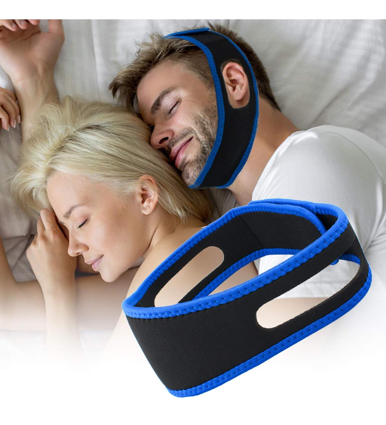 New Upgrade Anti Snoring Chin Strap for Men and Women - Adjustable, Effective Stop Snoring Aid for Better Sleep - Buy Online on SooperMarket.com