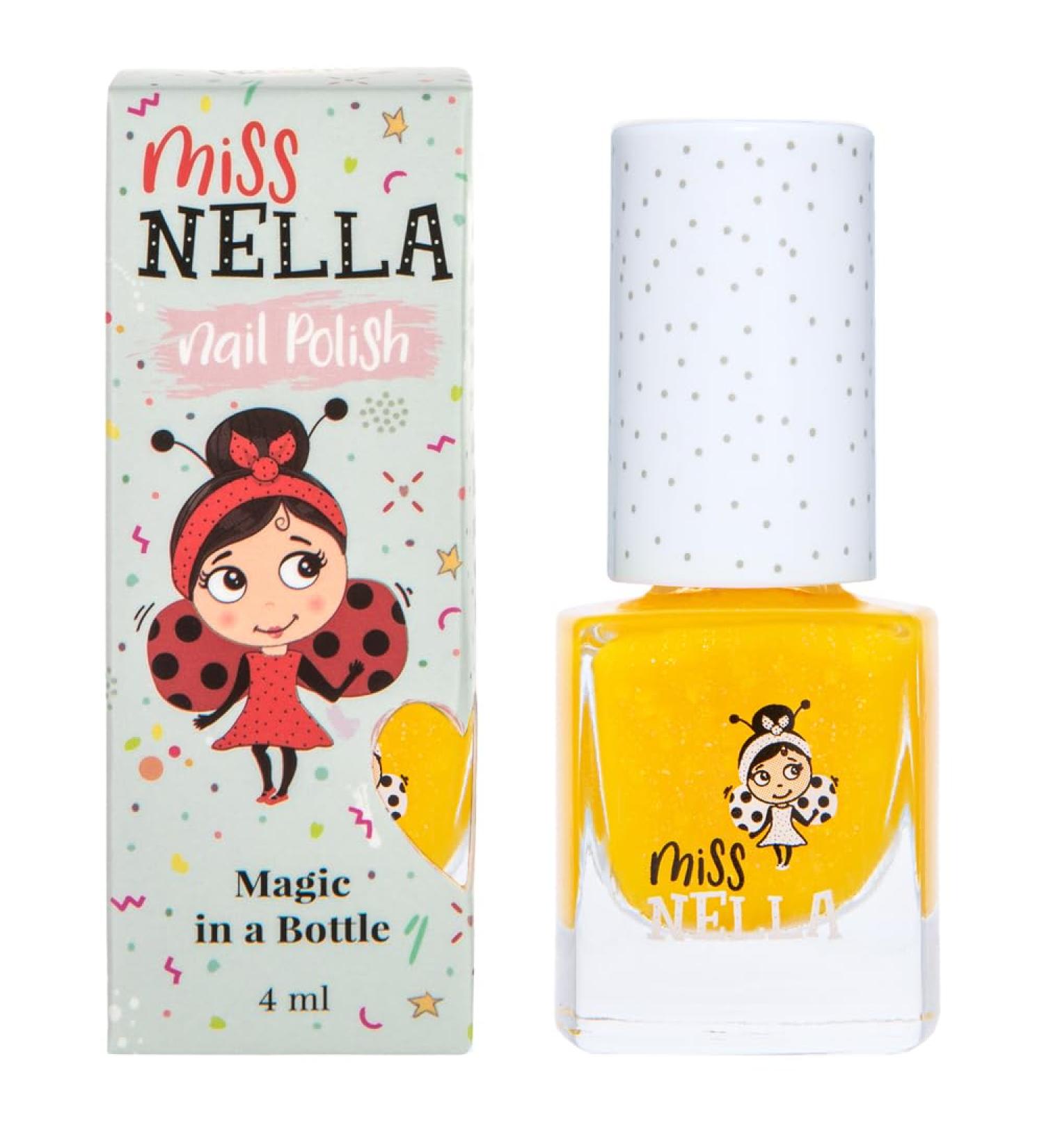 Miss Nella Honey Twinkles Glitter Nail Polish - Non-Toxic & Odour Free for Kids - Water Based & Easy Peel Off Formula - Buy Online on SooperMarket.com