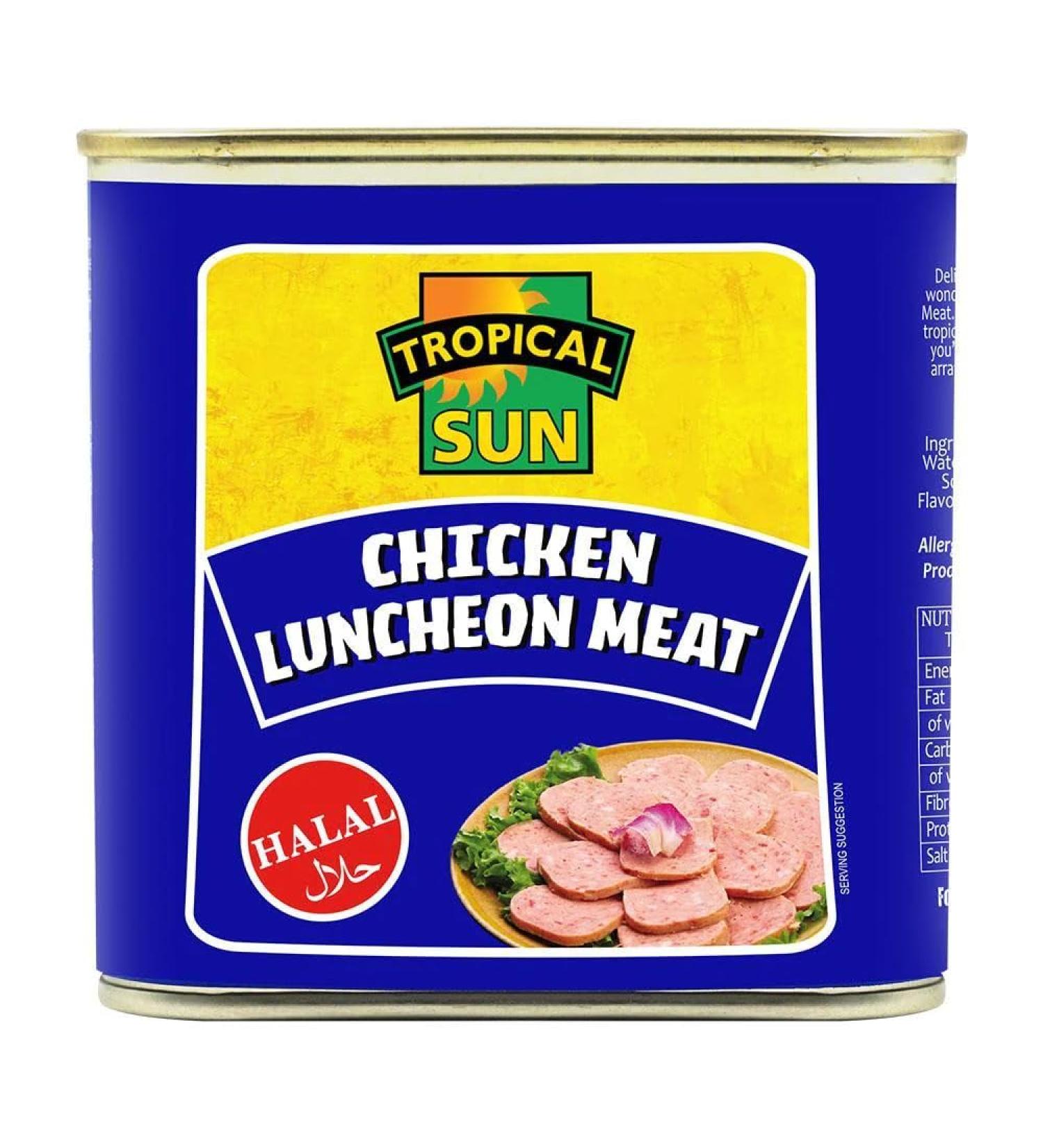 MASTropical Sun Chicken Luncheon Meat Halal 340g Box of 12-Fd