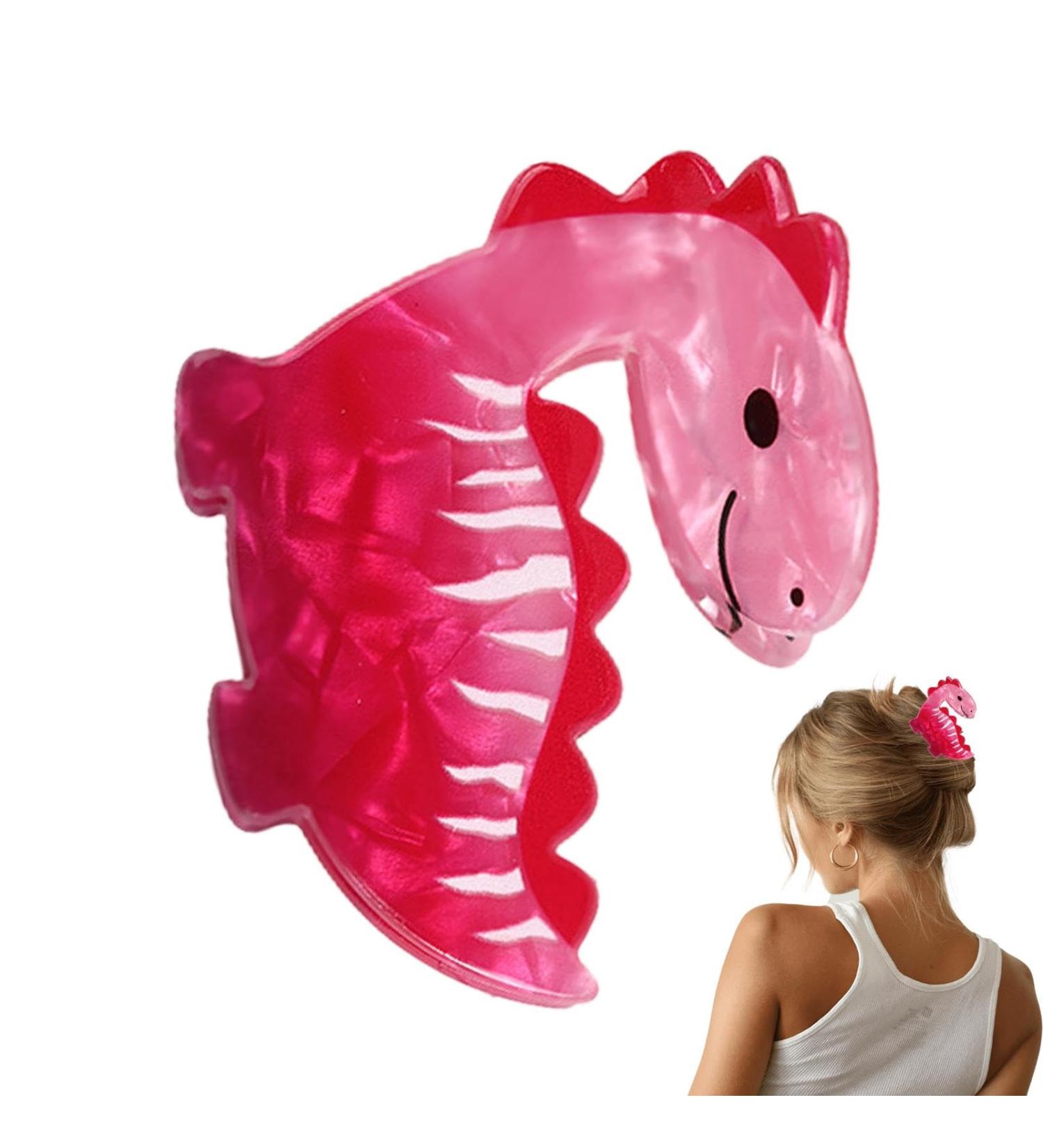 Toseky Dinosaur Hair Accessories | Dinosaur Nonslip Hair Clamps | Fashionable Creative Acrylic Hair Accessories For Toddler Kids Children Daily Use Diplodocus - Buy Online on SooperMarket.com