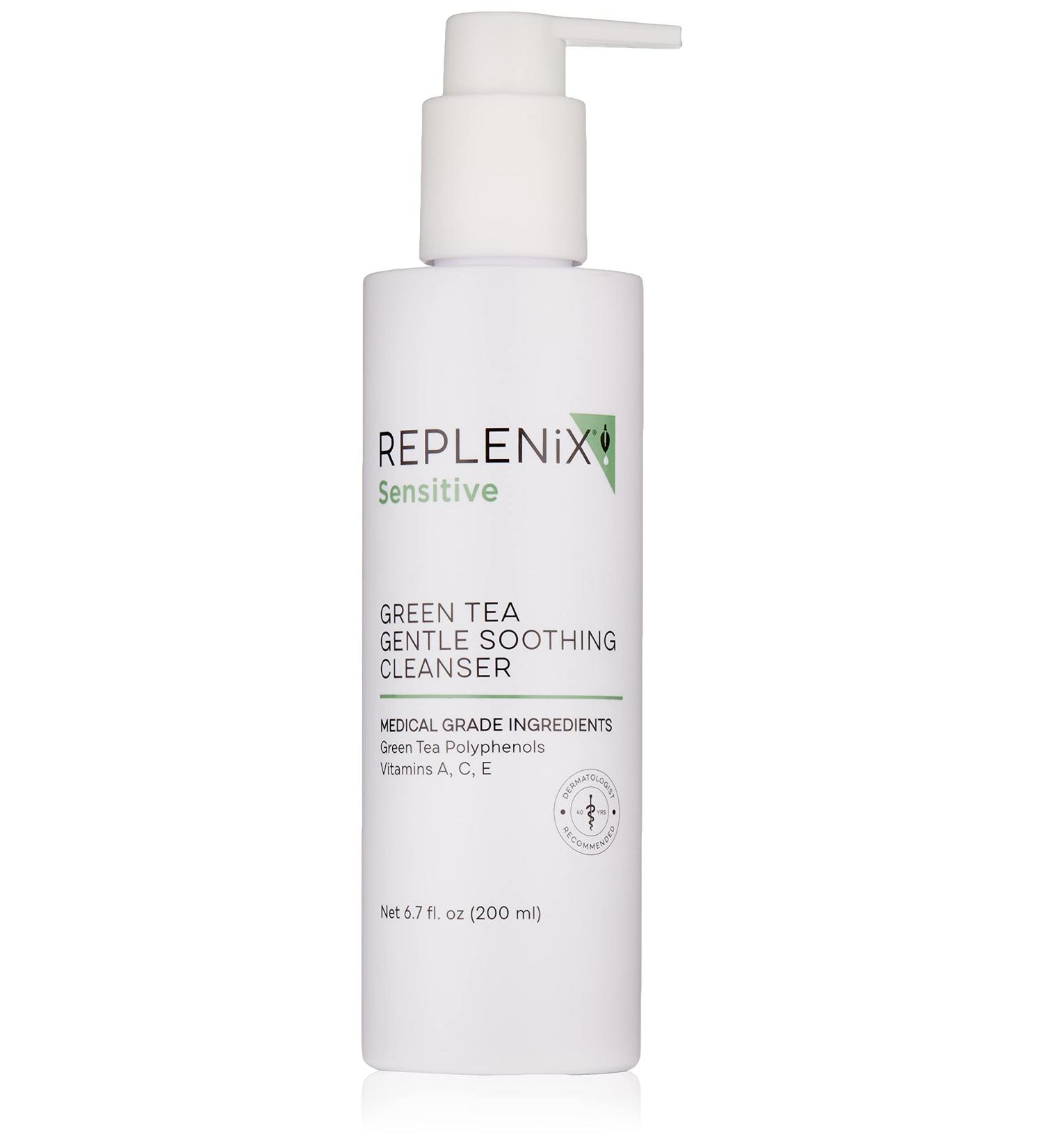 Replenix Green Tea Gentle Soothing Cleanser - 6.7 oz - Sensitive Skin Face Wash - Buy Online on SooperMarket.com