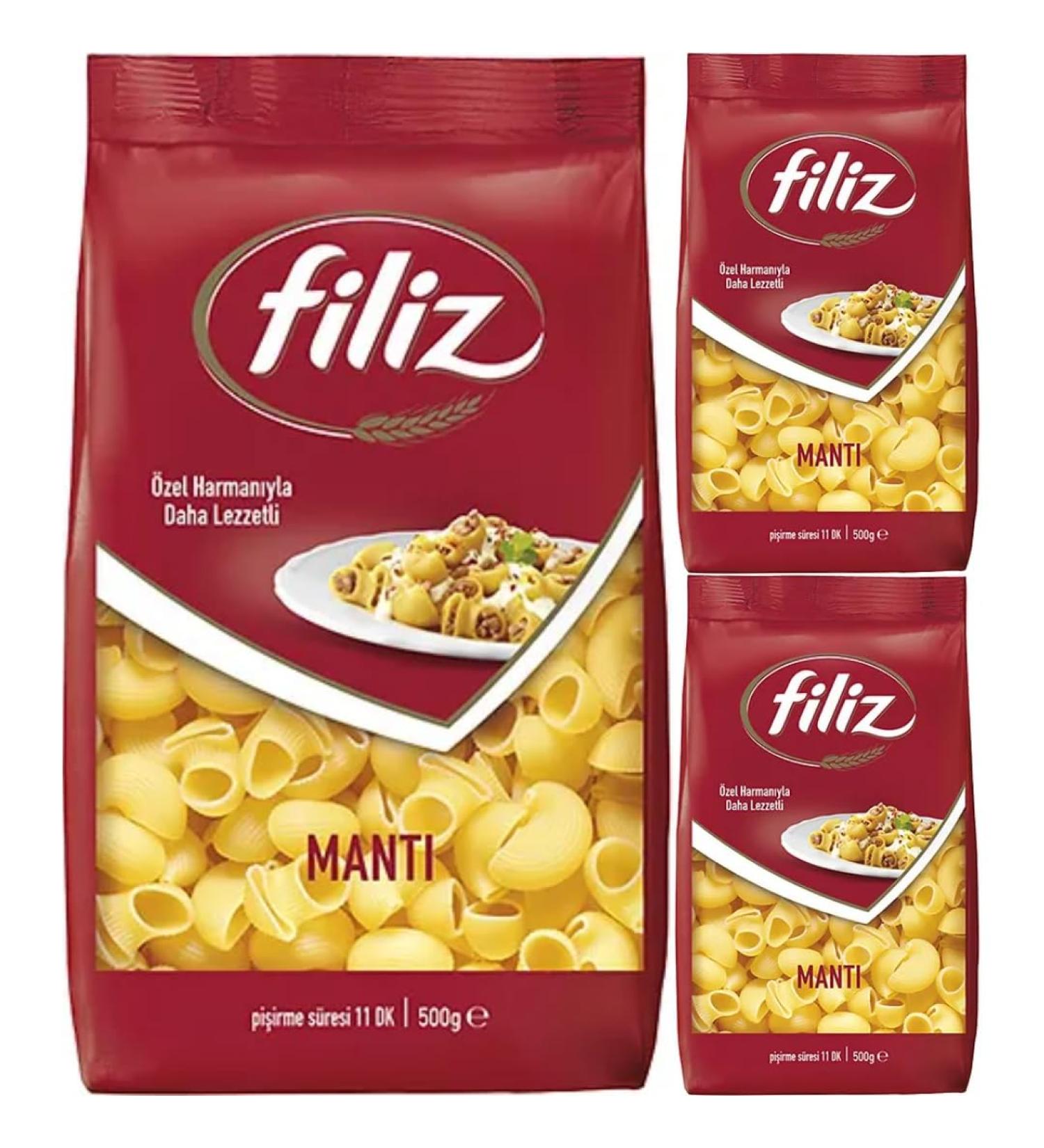 Filiz Pasta Pipe Rigate 500 Gram x 3 Packs - Buy Online on SooperMarket.com