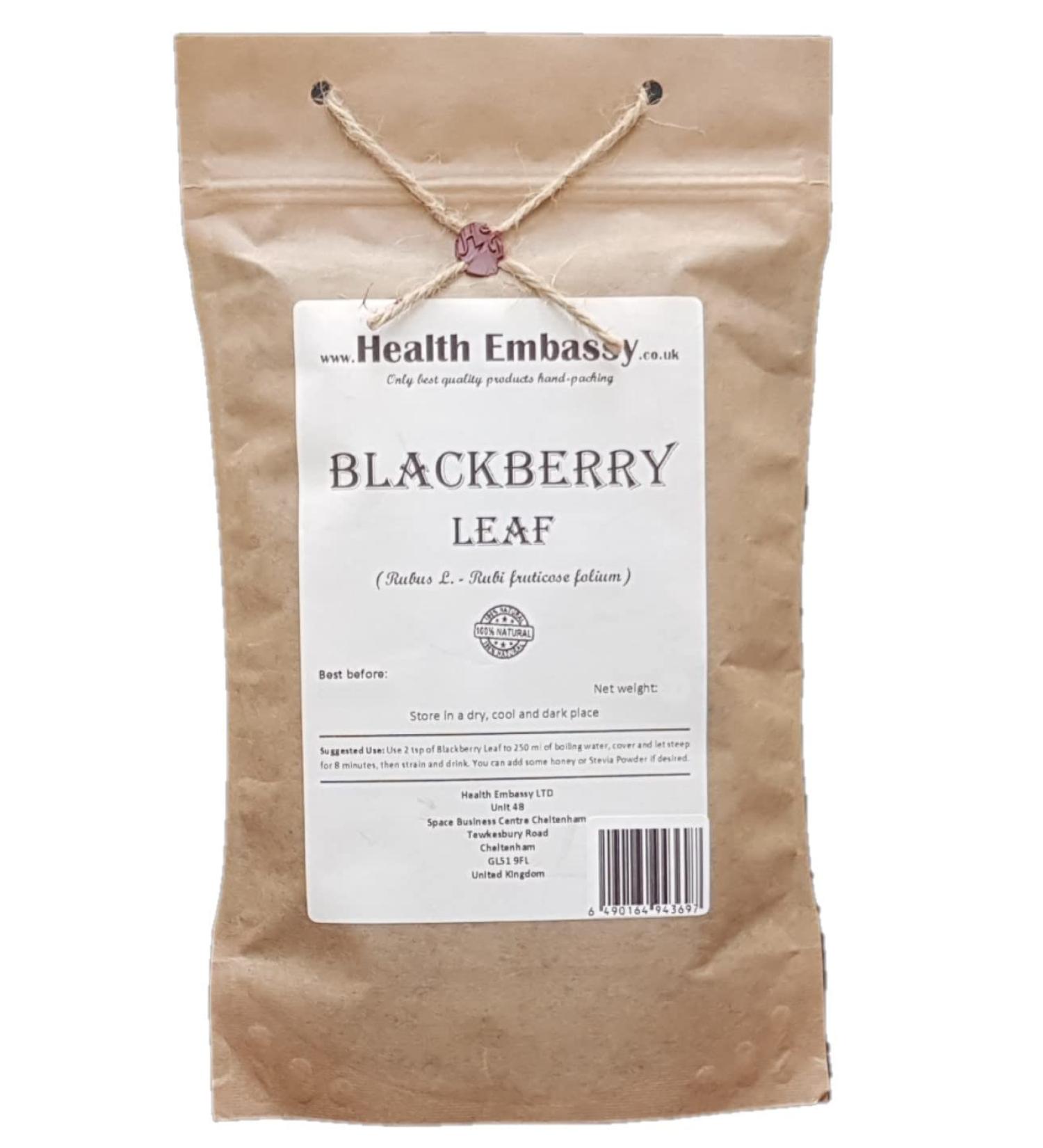 Blackberry Leaf Tea | Rubus L - Rubi Fruticose Folium | Ronce Feuille Tisane Health Embassy (100g) - Buy Online on SooperMarket.com