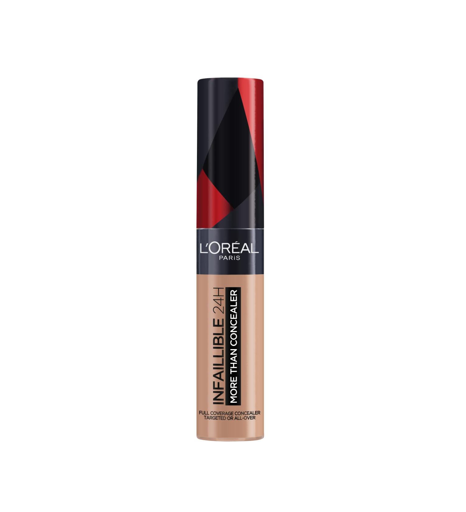 L'Oreal Paris Infallible 24H Full Coverage Concealer, Matte Finish, 11 ml - Shade 328 Linen - Buy Online on SooperMarket.com