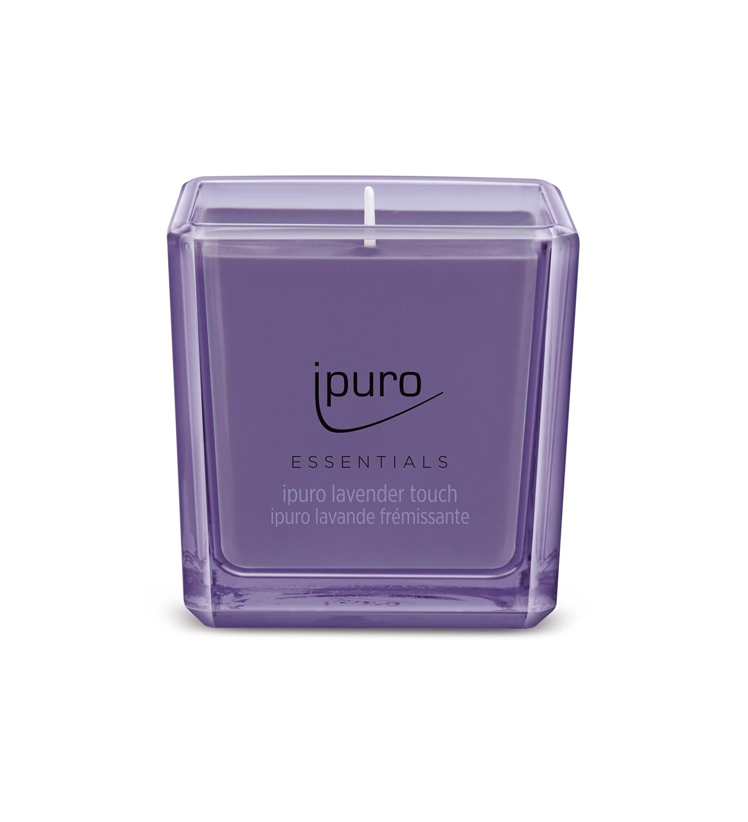 IPuro Decorative Lavender Touch Candle - Minimalist Glass Candle | Intensive Lavender Fragrance | Stylish 125g Home Decor - Buy Online on SooperMarket.com