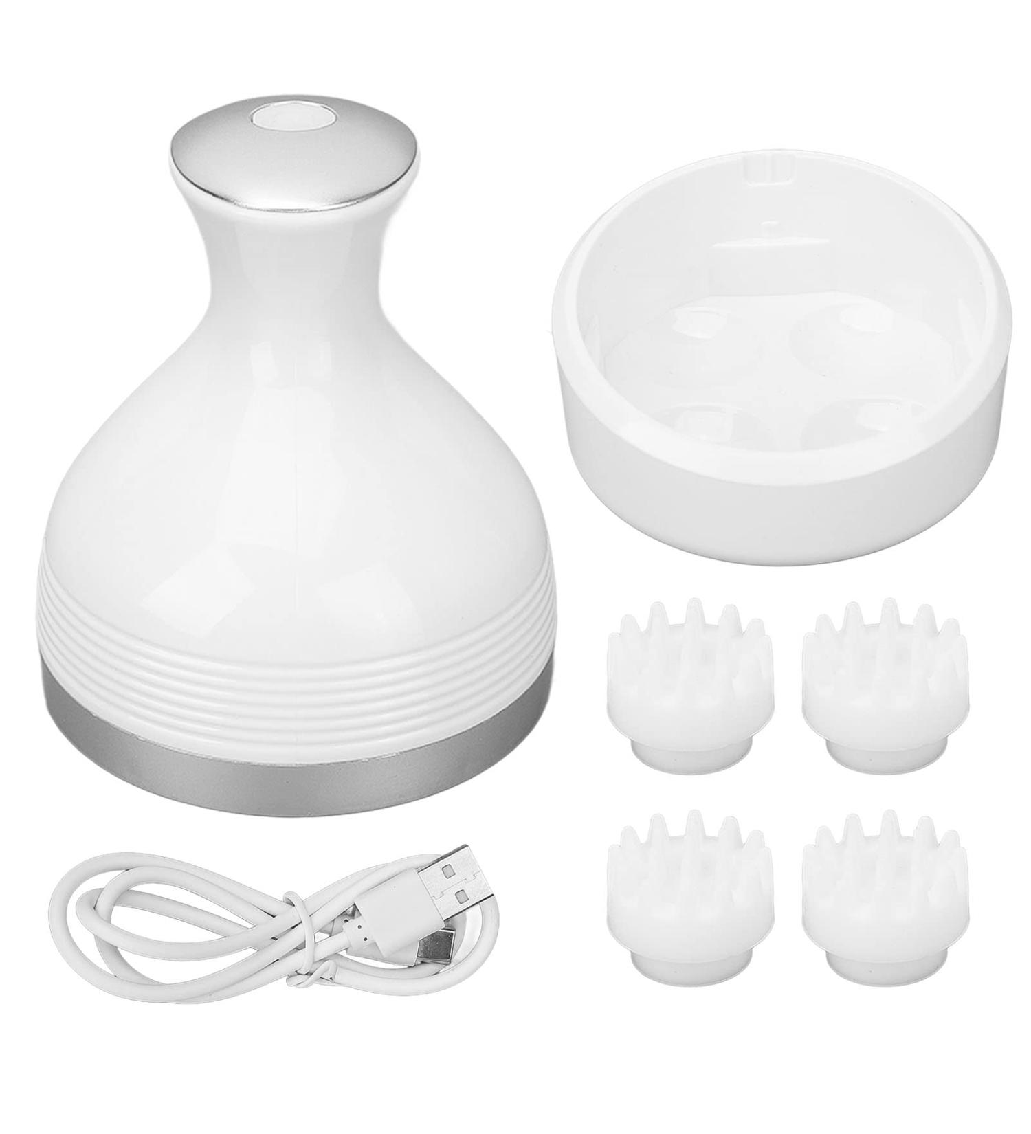 Electric Scalp Massager - IPX7 Waterproof 4 Modes & Silicone Bristles for Cats & More | Ultimate Relaxation Gadget - Buy Online on SooperMarket.com