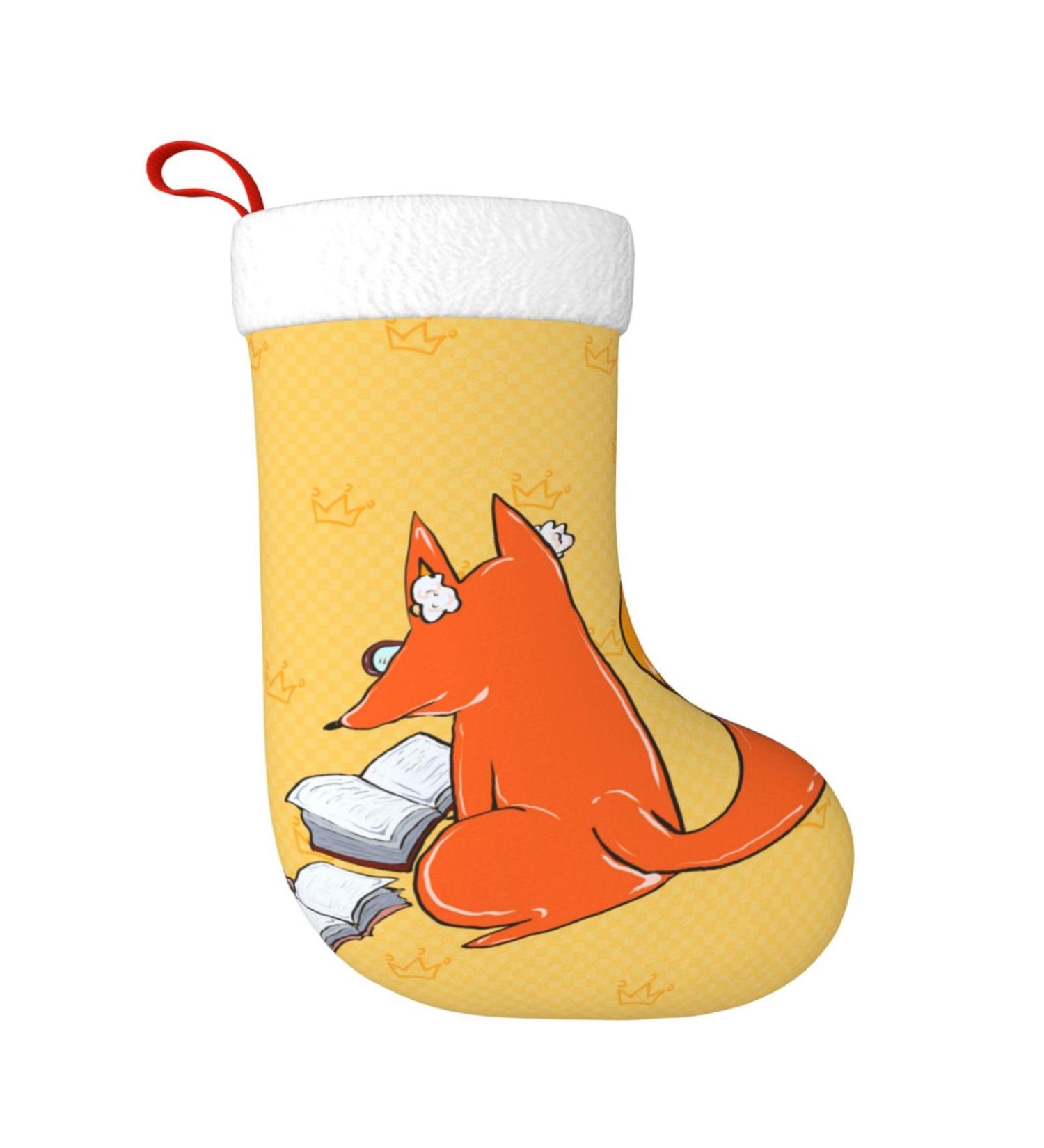 YYHHAOFA Sunflower Seeds and Foxes Christmas Decorative Stockings : Soft Light and Tactile Suitable for Christmas Halloween - Buy Online on SooperMarket.com