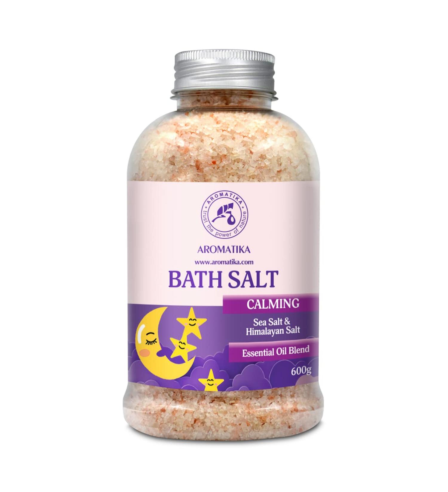 Soothing Swimming Salt 600g with Essential Oils | Sandalwood Lavender & Bergamot | Natural Bath Salt for Sleep & Relaxation | Personal Care - 1 Pack - Buy Online on SooperMarket.com