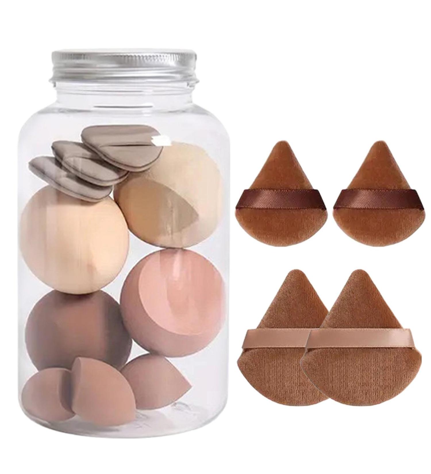 Dranng Make up Sponges - Soft Makeup Sponge | Beauty Sponge & Powder Puff Versatile Wet & Dry Use Long Lasting for Women Light Coffee - Buy Online on SooperMarket.com