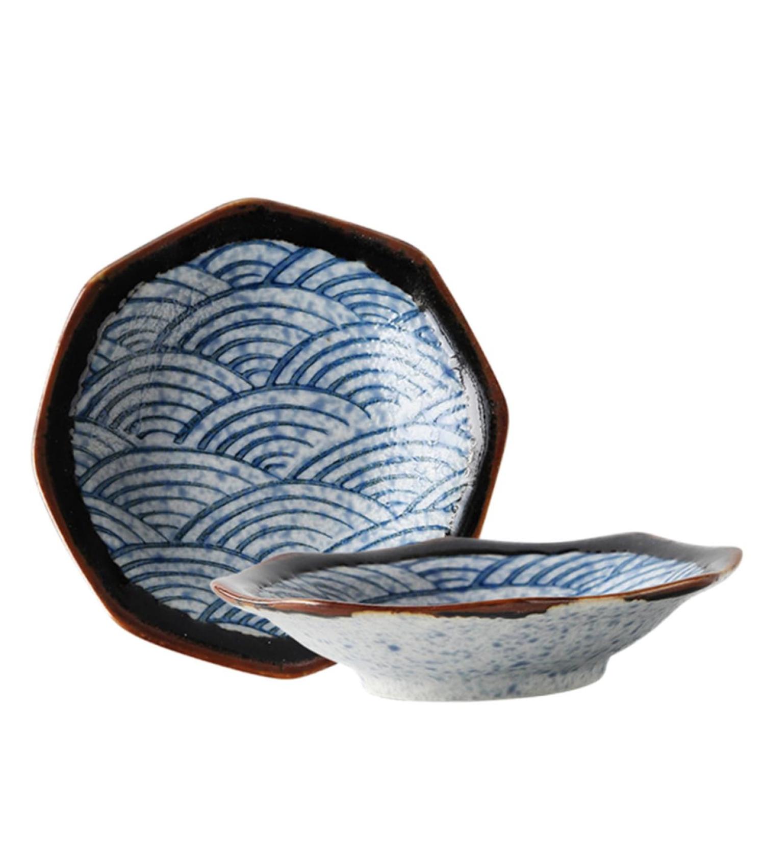 Zerodeko 2pcs Vintage Sauce Dish Dipping Sauce Plate Condiment Bowls Sushi Plushie Dipping Dishes Small Side Dish Japanese Dishes & Plates Appetizer Plate Flavor Dish Tableware Ceramics - Buy Online on SooperMarket.com