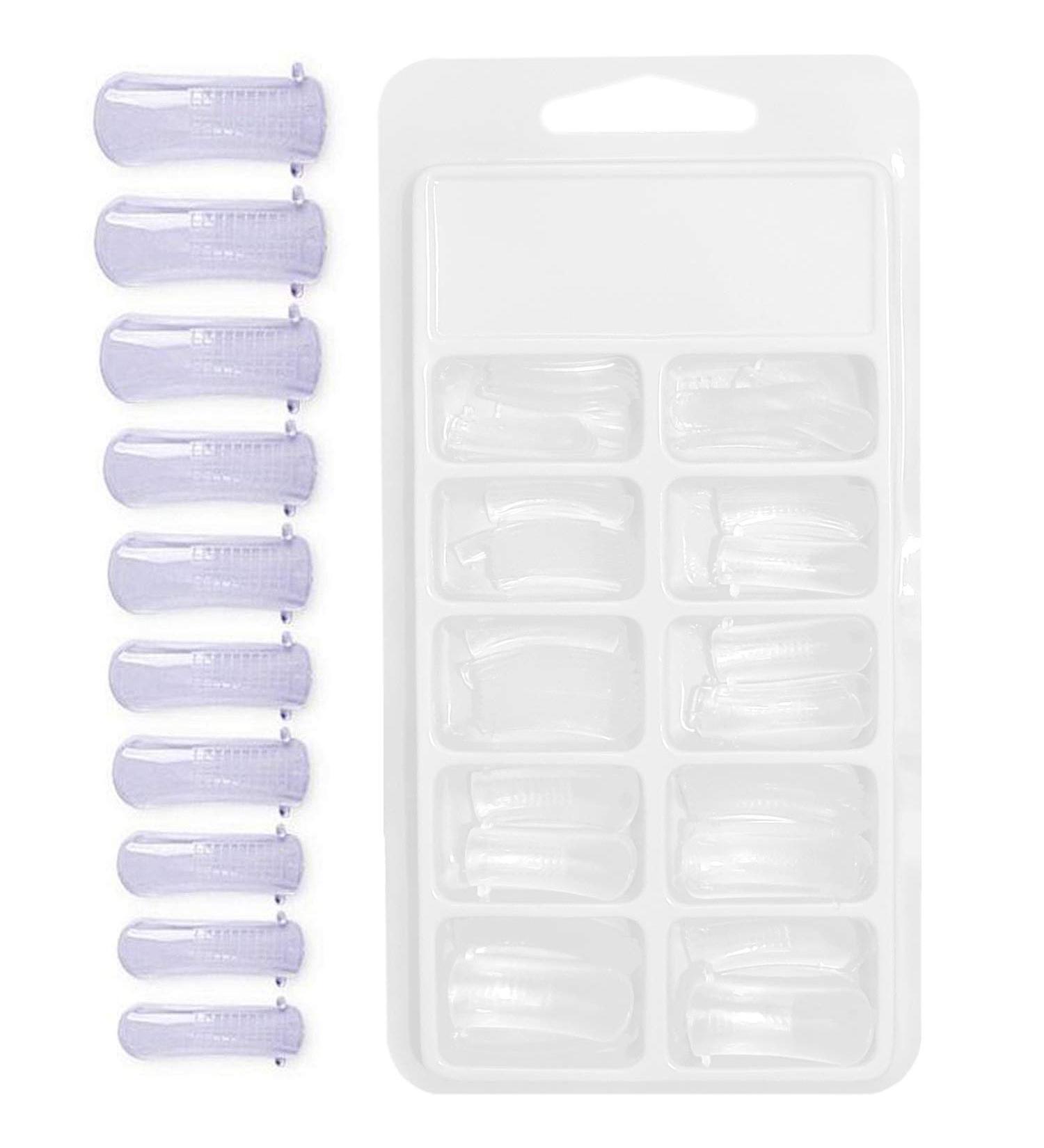 100 Pieces Acrylic Gel Nail Kit Extensions Forms - Buy Online on SooperMarket.com