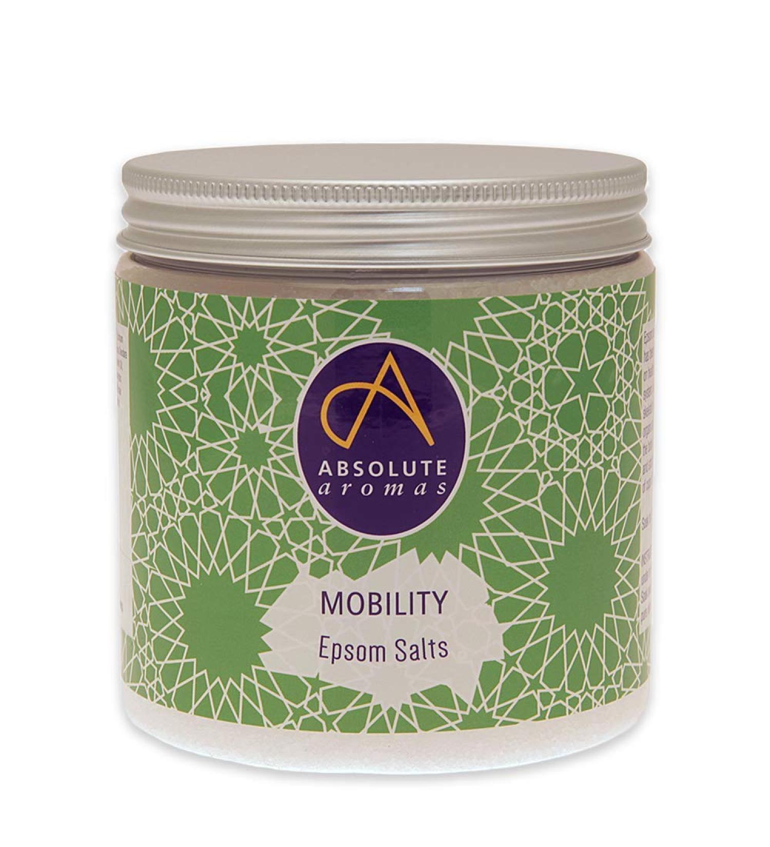 Buy Absolute Aromas Mobility Epsom Salt 575g - Magnesium Sulfate with Pure Essential Oils - Peppermint Rosemary & Eucalyptus for Muscle & Joint Relief - International Shipping Available - Buy Online on SooperMarket.com