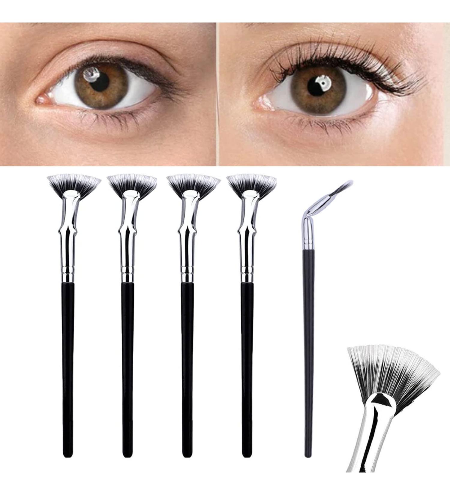 Dolly Mascara Fan Brush Set - Angled Fan Shaped Eyelash Brushes for Perfect Lashes (5PCS) - Buy Online on SooperMarket.com