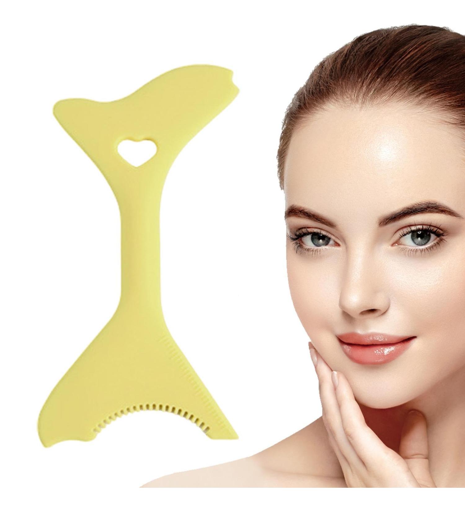 Eyeliner Guide Tool - Portable Multifunctional Eyeliner Stencils - Mascara Shield for Beginners Eyebrow Stencils for Winged Eyeliner Lashes Lip Liner Dalynn Yellow - Buy Online on SooperMarket.com